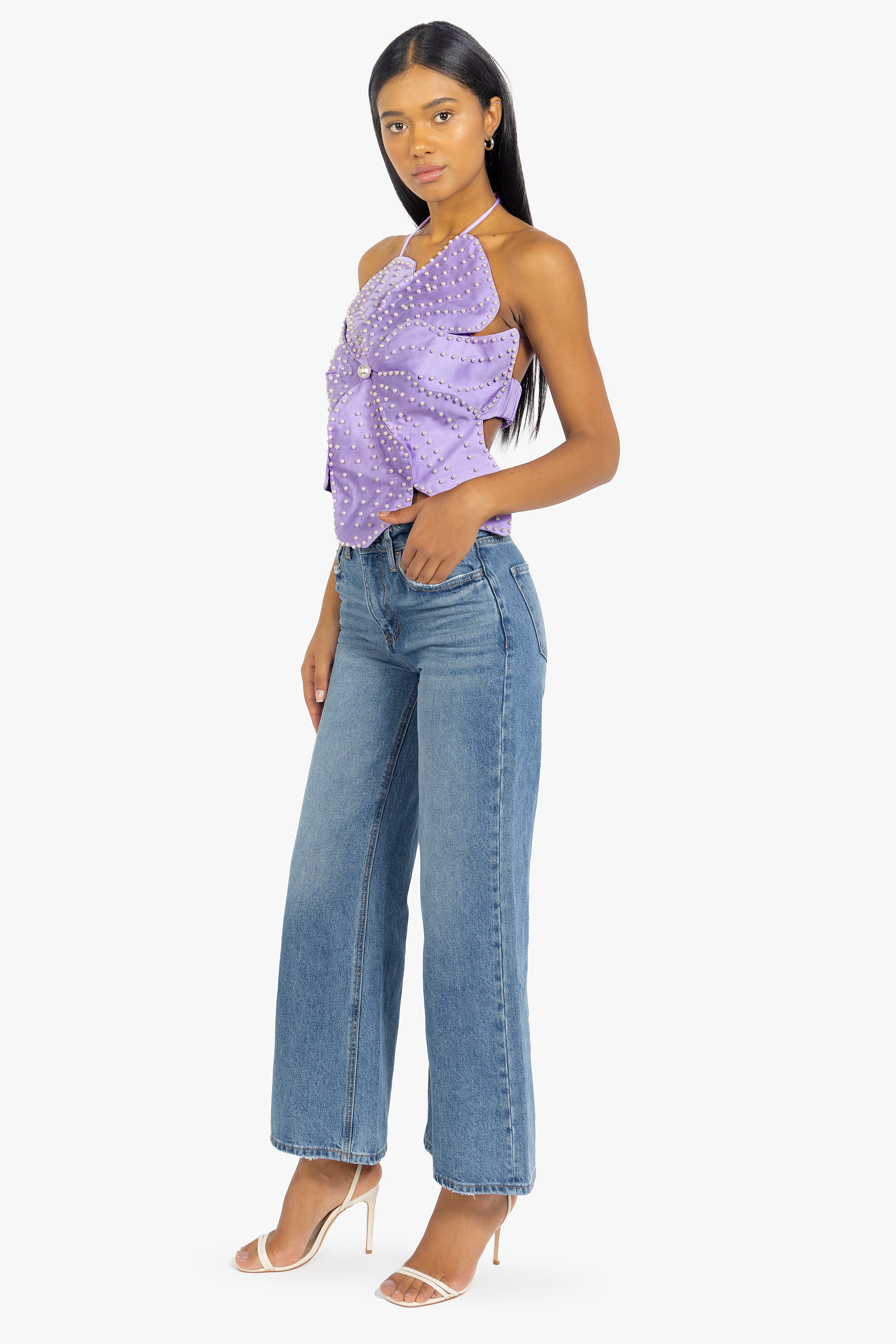 LILAC PEARLS FLOWER TOP