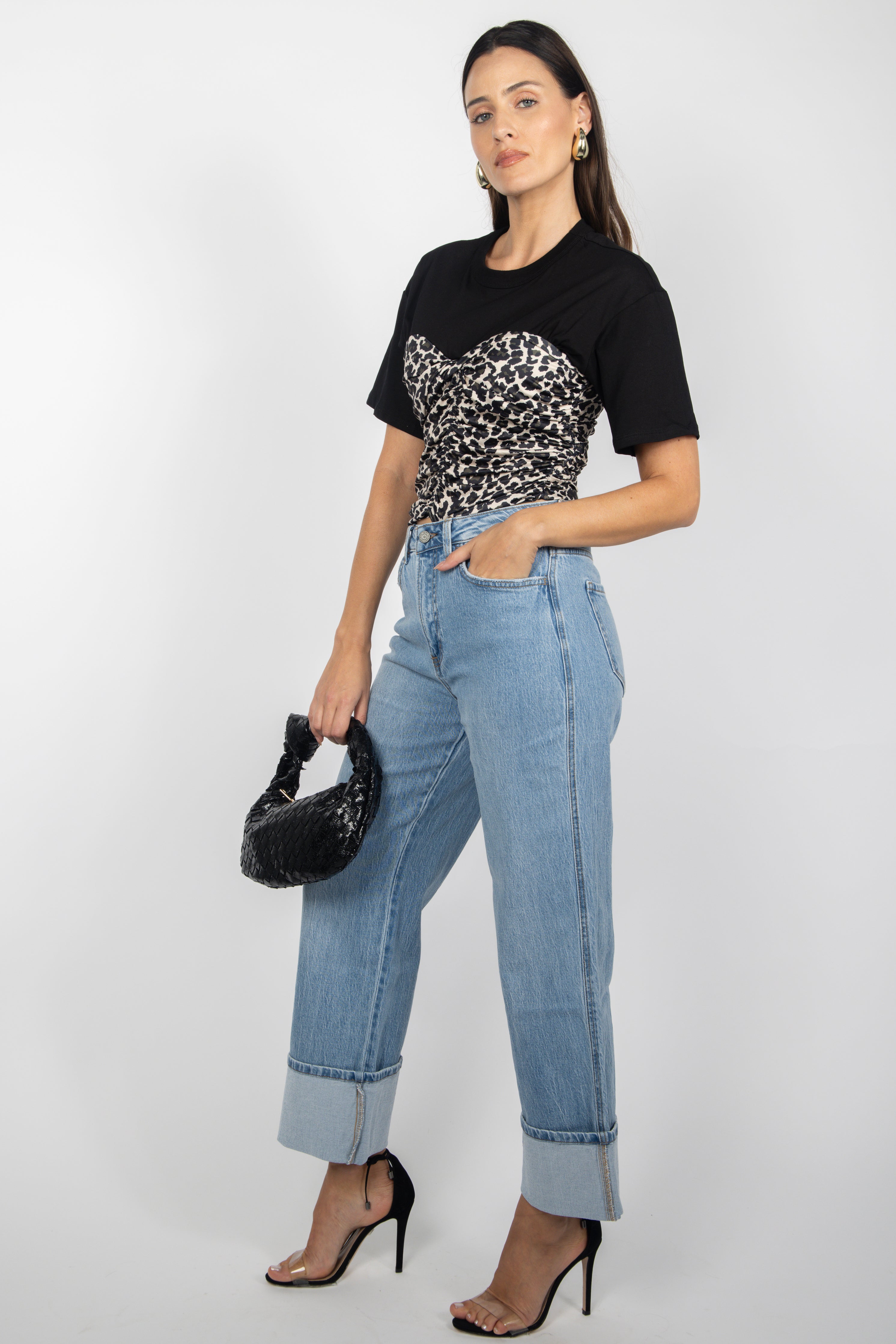 LEOPARD CROPPED TOP