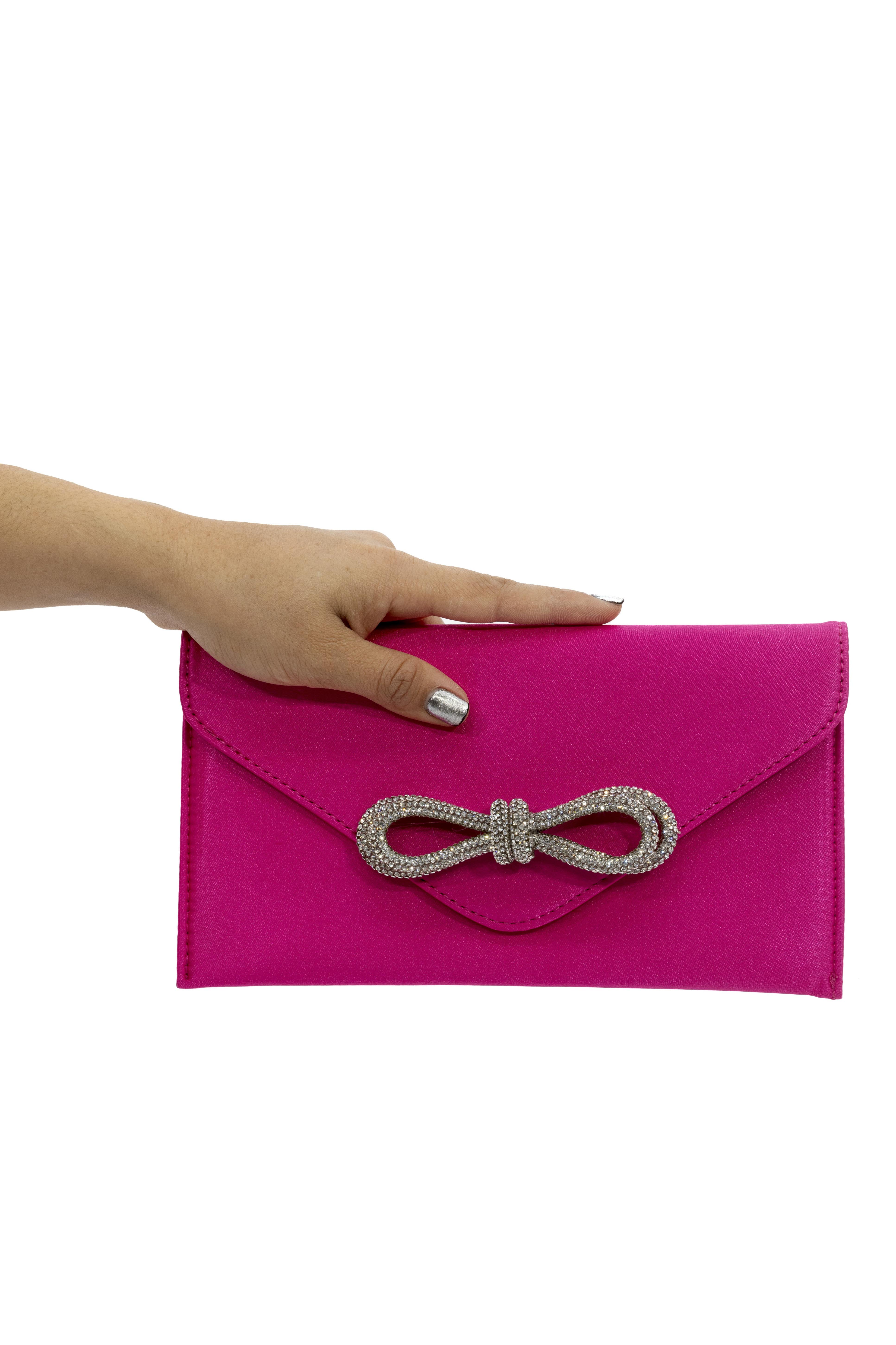 PINK BOW CLUTCH