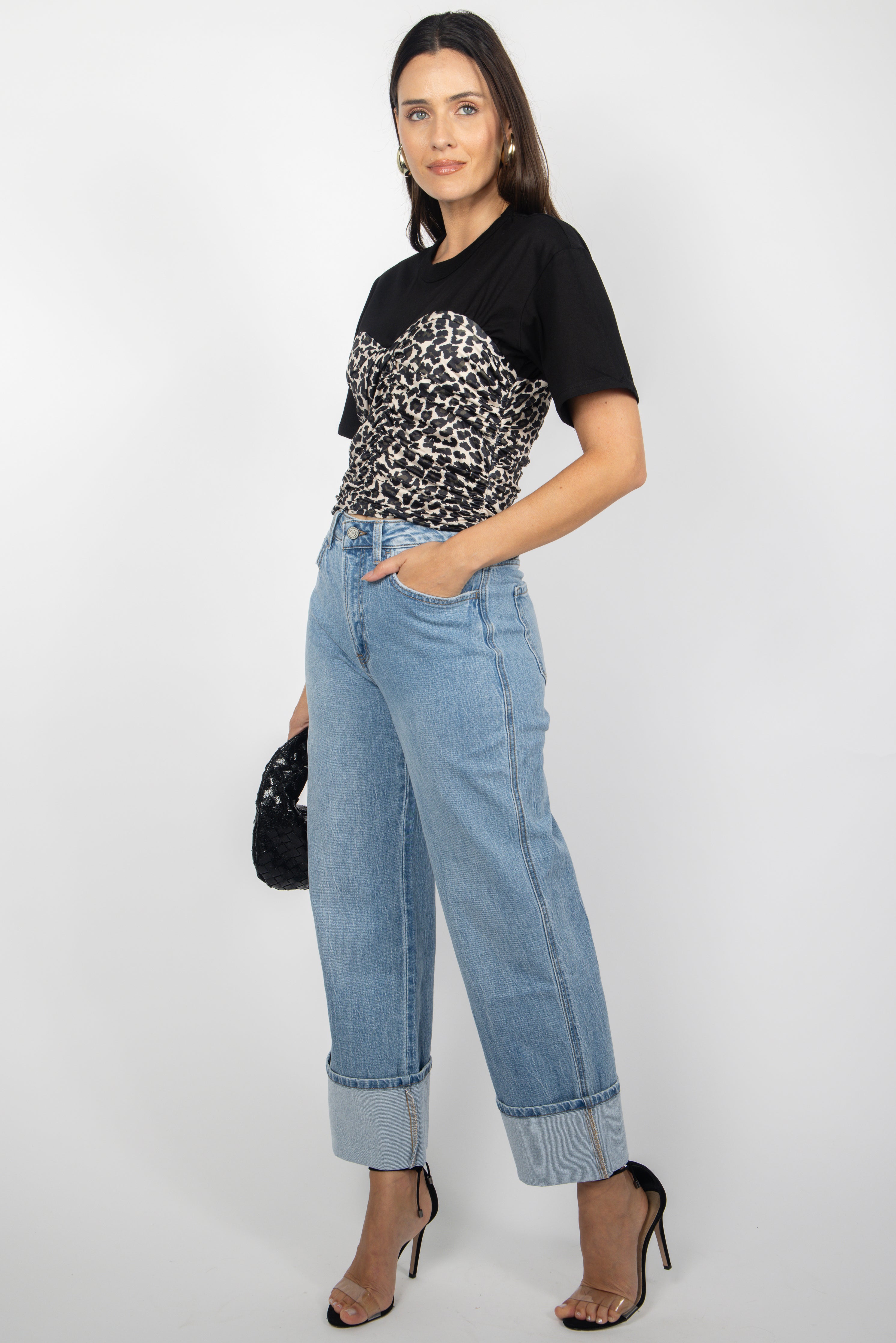 LEOPARD CROPPED TOP