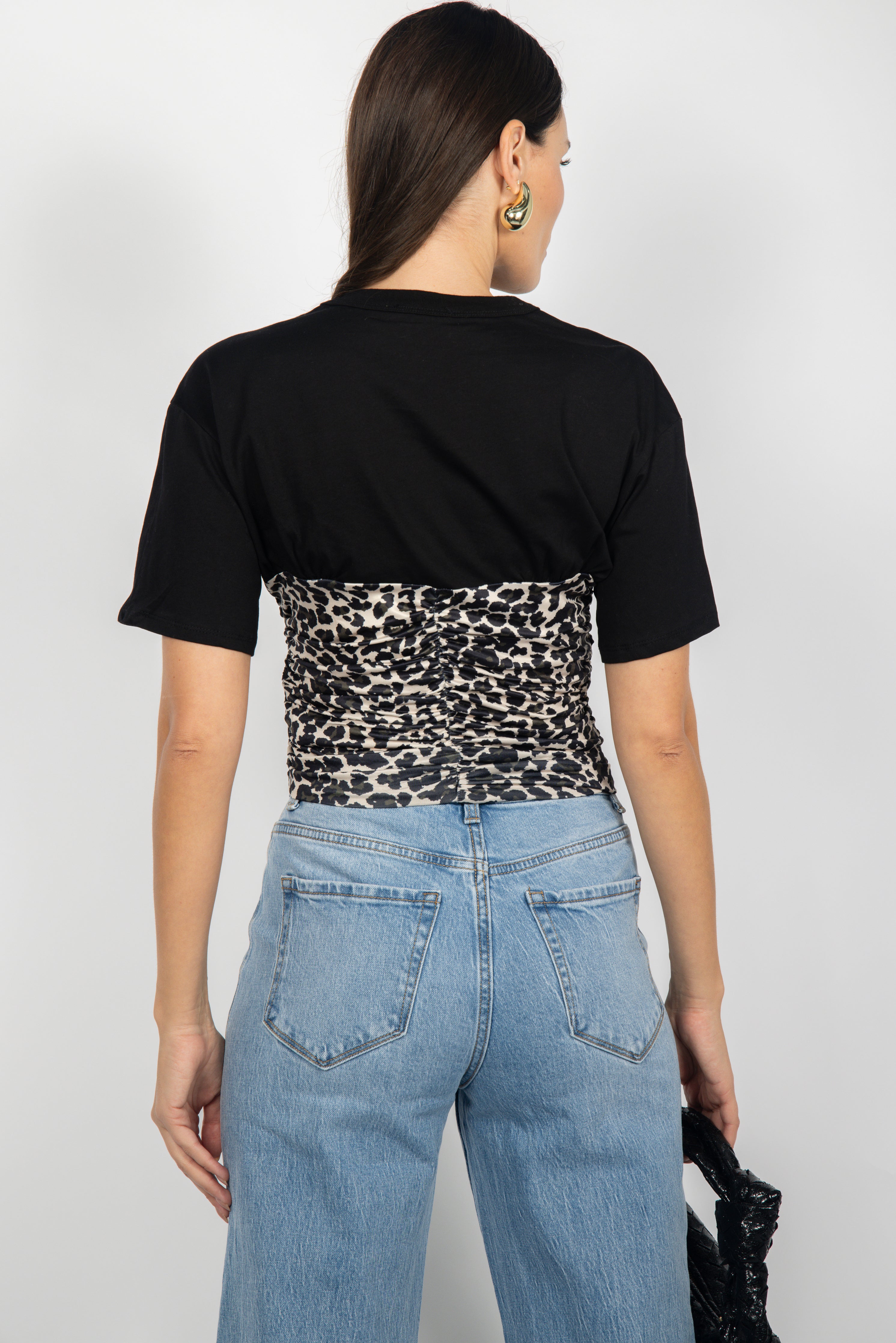 LEOPARD CROPPED TOP