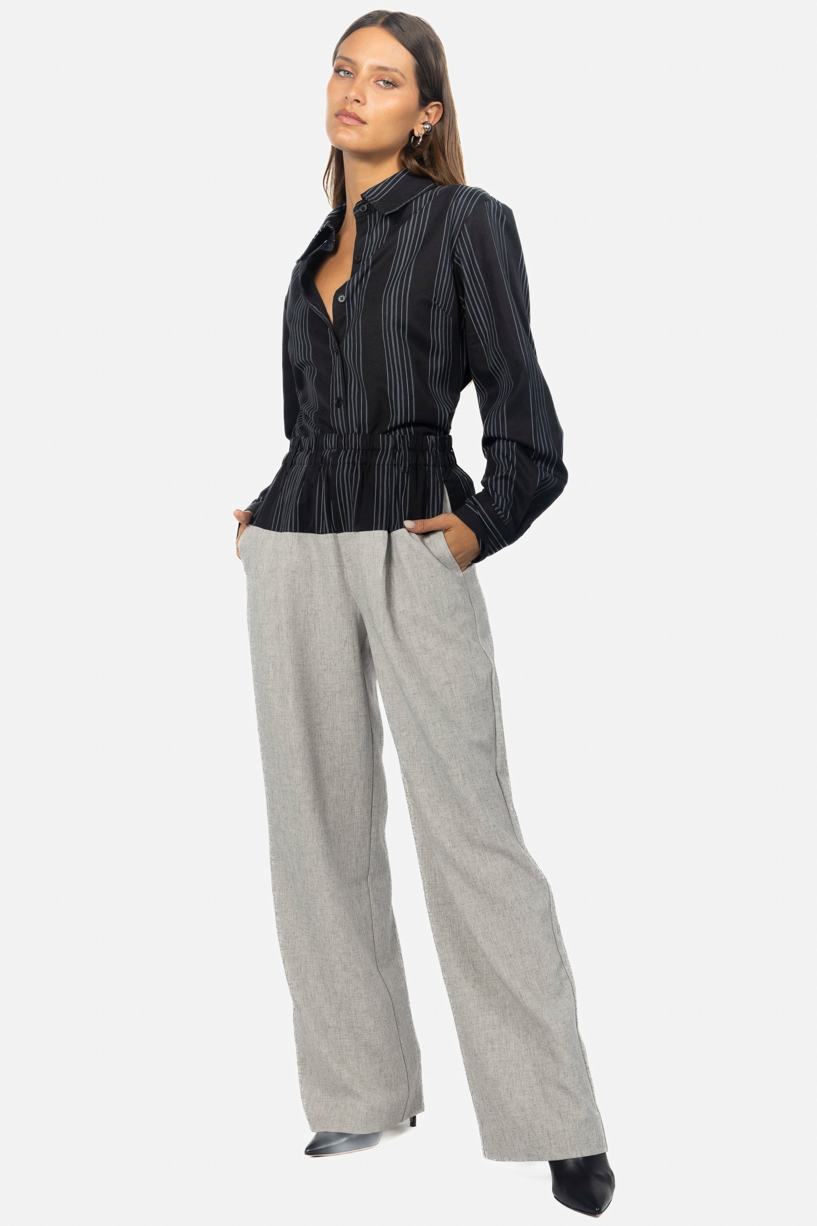 CHLOE PINSTRIPE PANTS