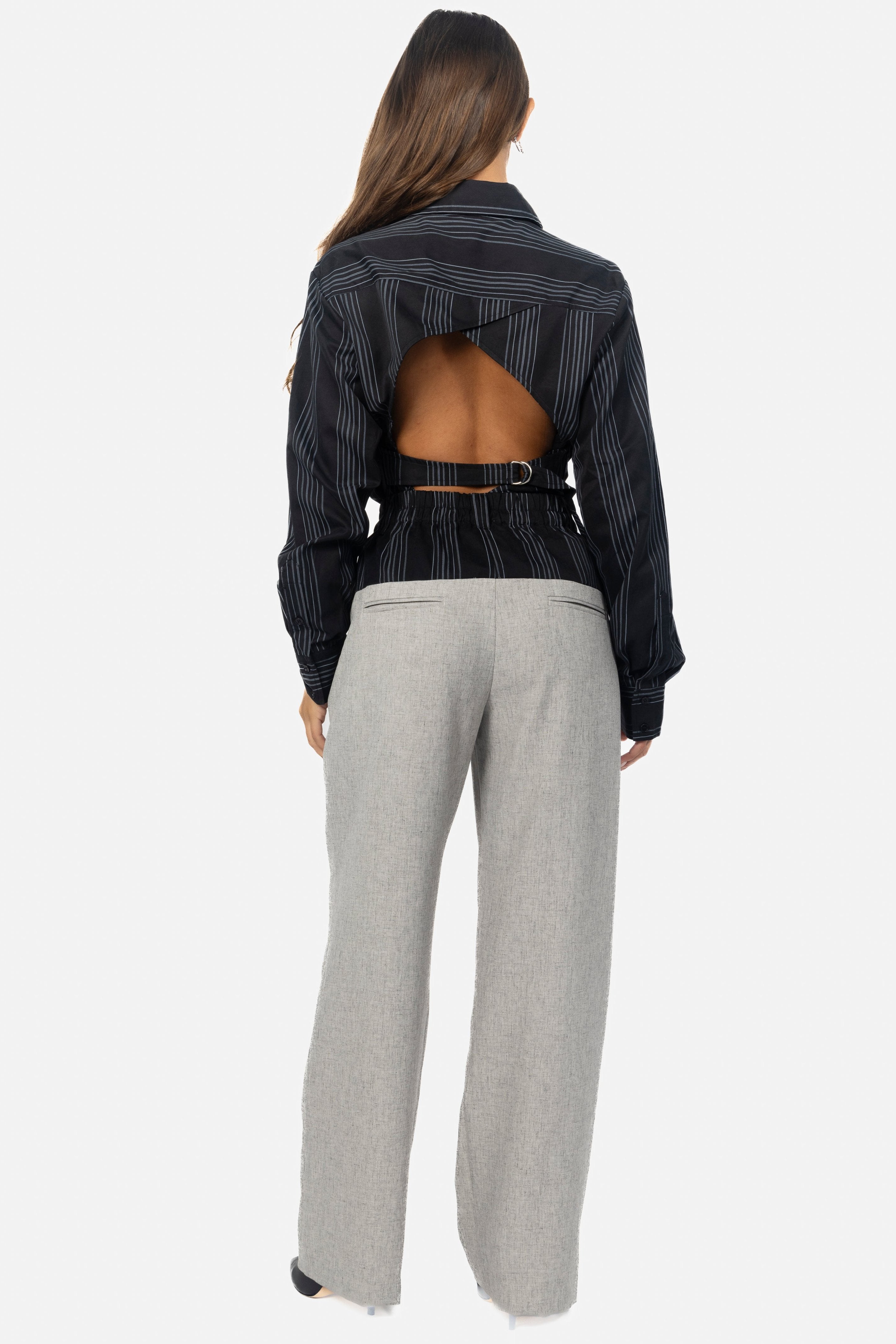 CHLOE PINSTRIPE PANTS