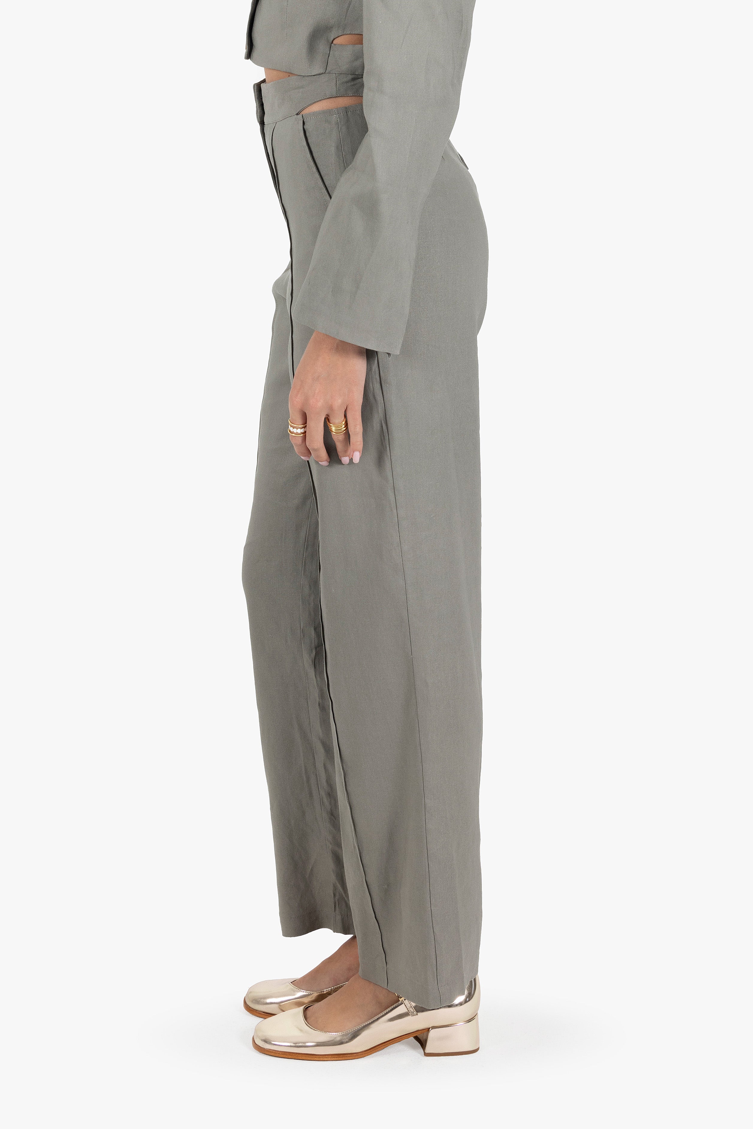 OLIVIA CUT-OUT TROUSERS
