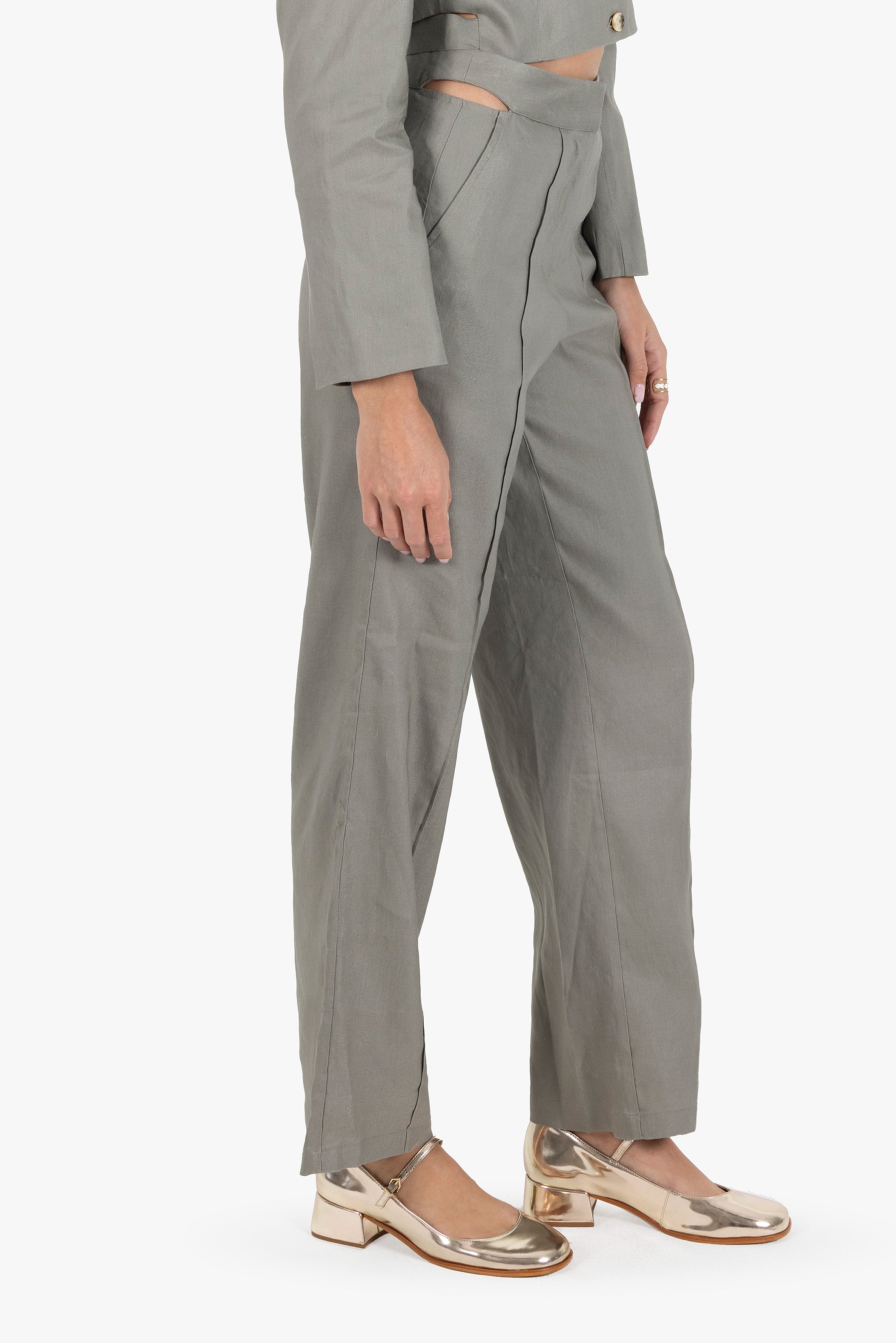 OLIVIA CUT-OUT TROUSERS