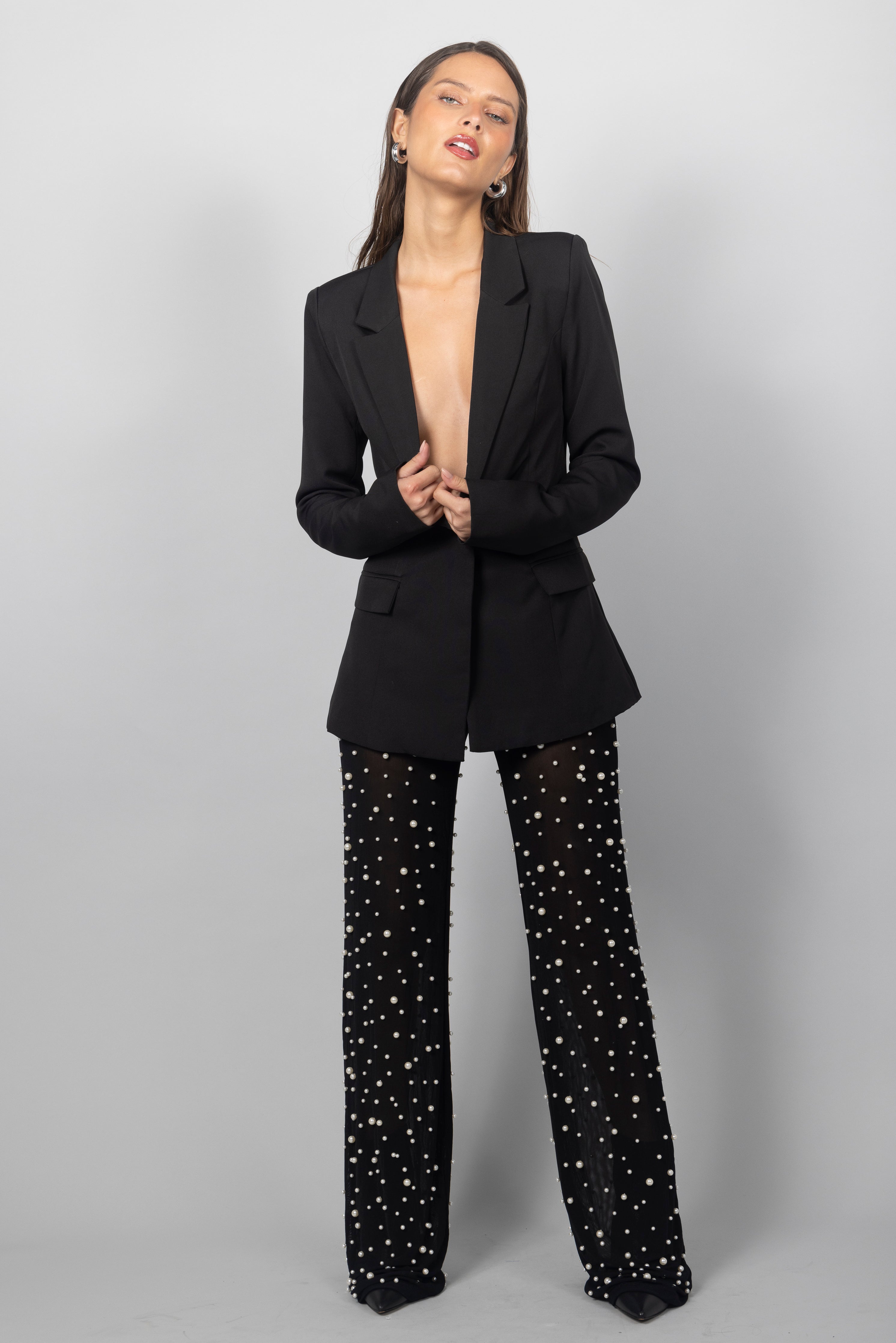 PEARL EMBELLISHED PANT SET