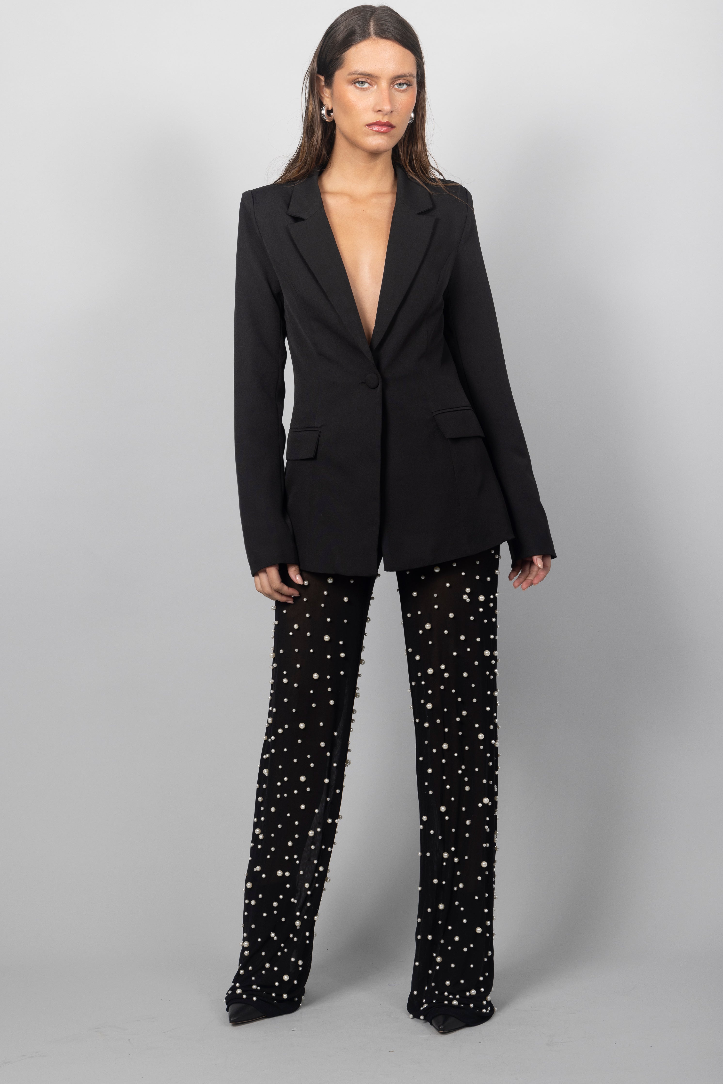 PEARL EMBELLISHED PANT SET