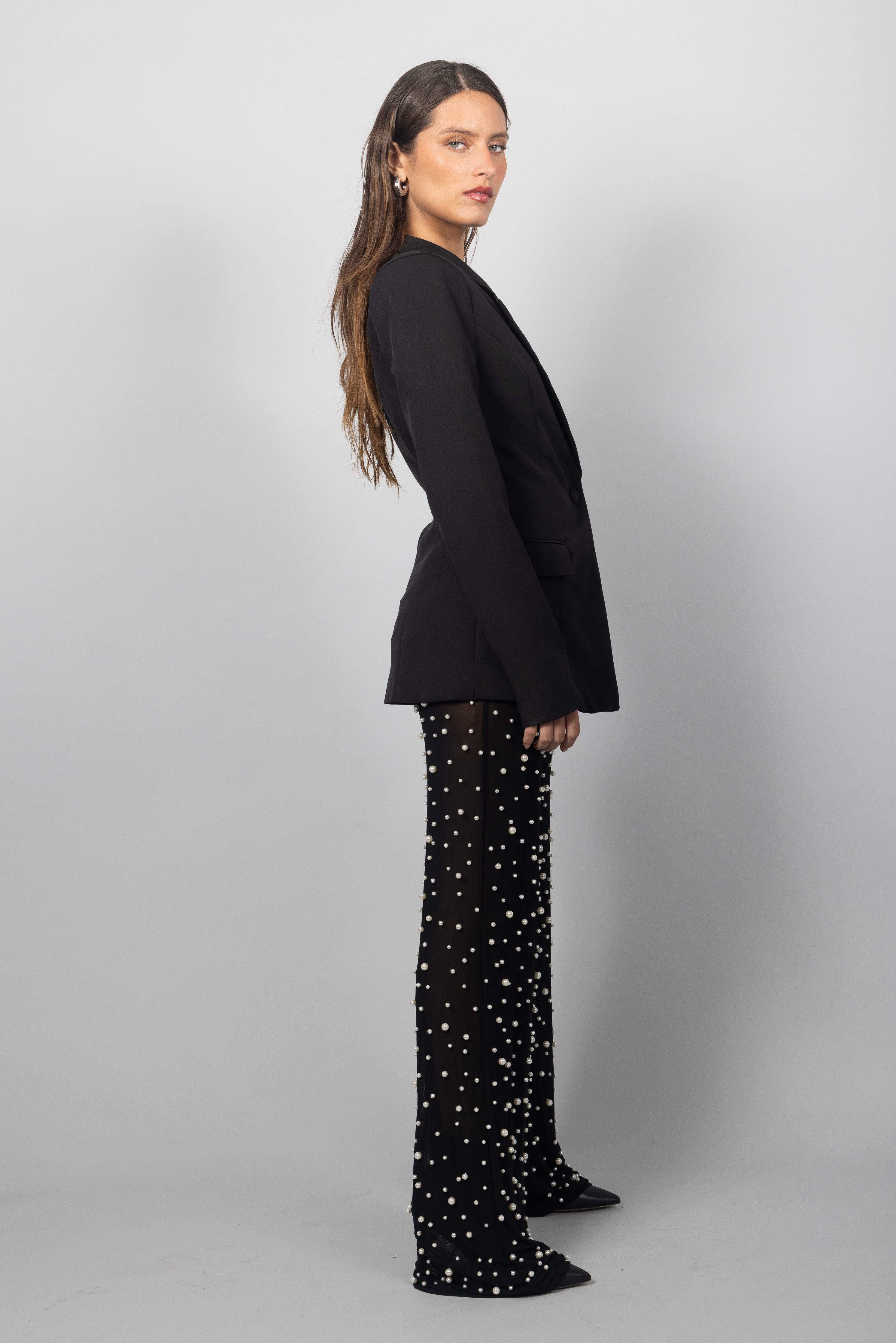 PEARL EMBELLISHED PANT SET