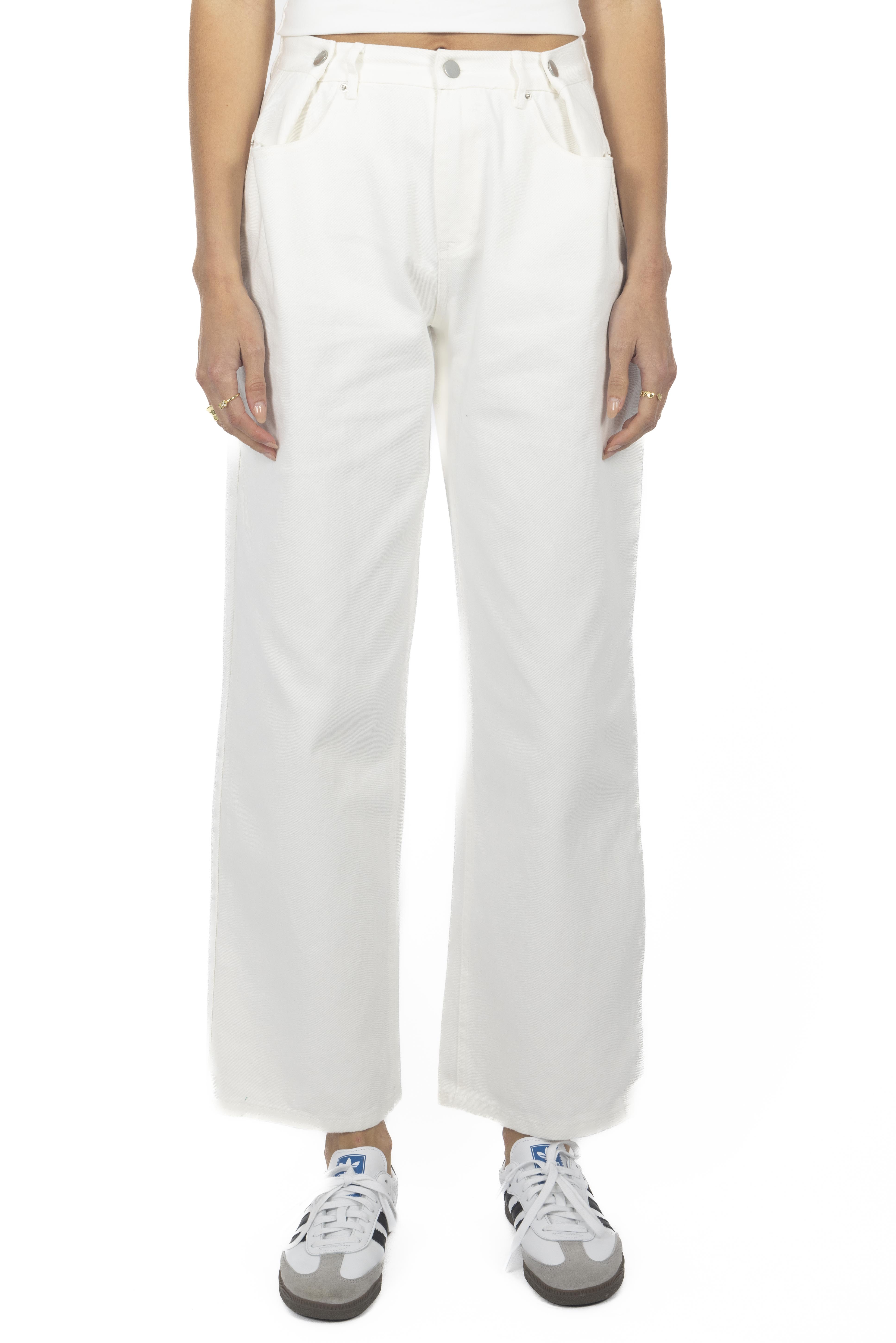 WHITE SLOUCHY JEANS