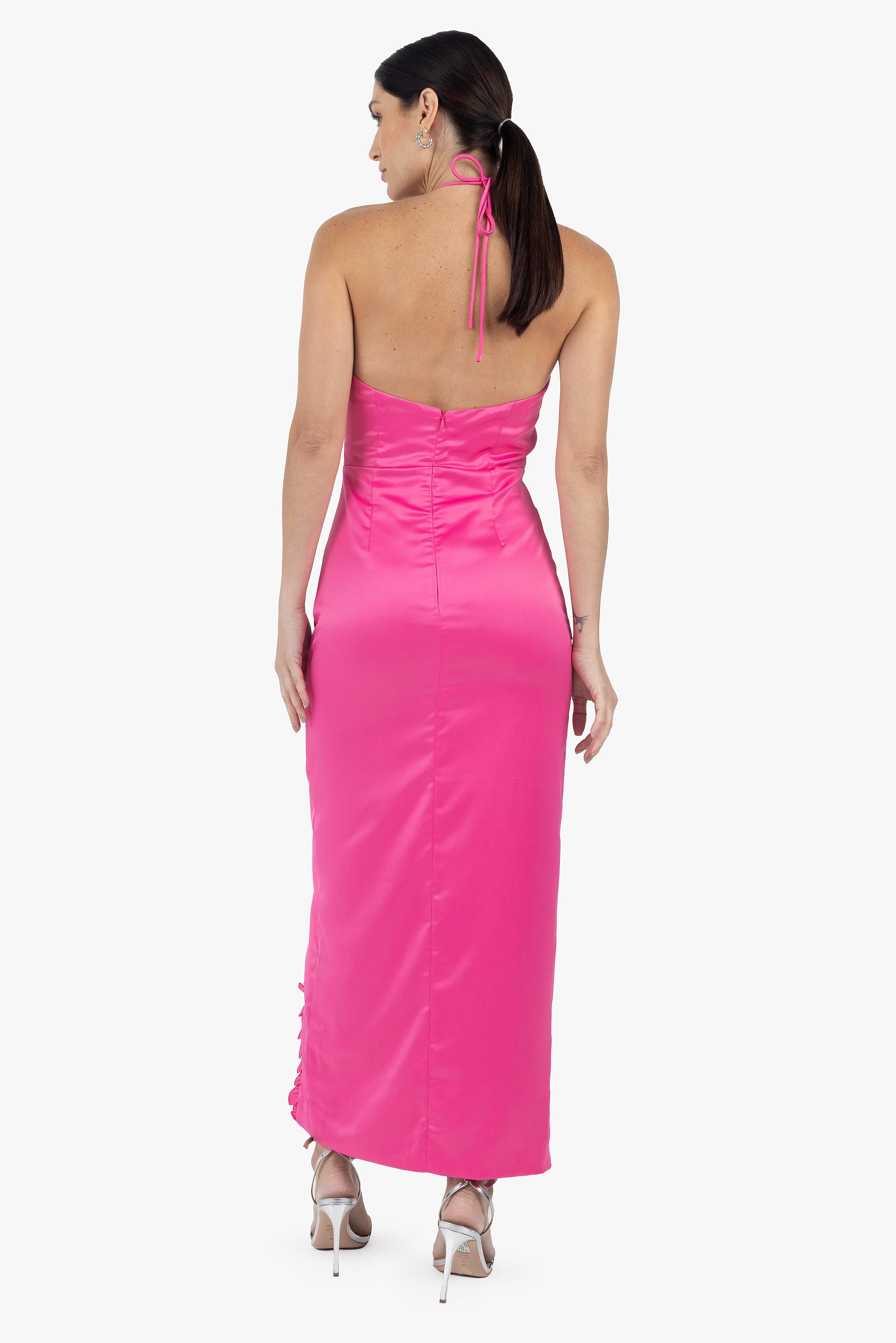 HOT PINK ROSE DRESS - S T Y L E B Y G G 