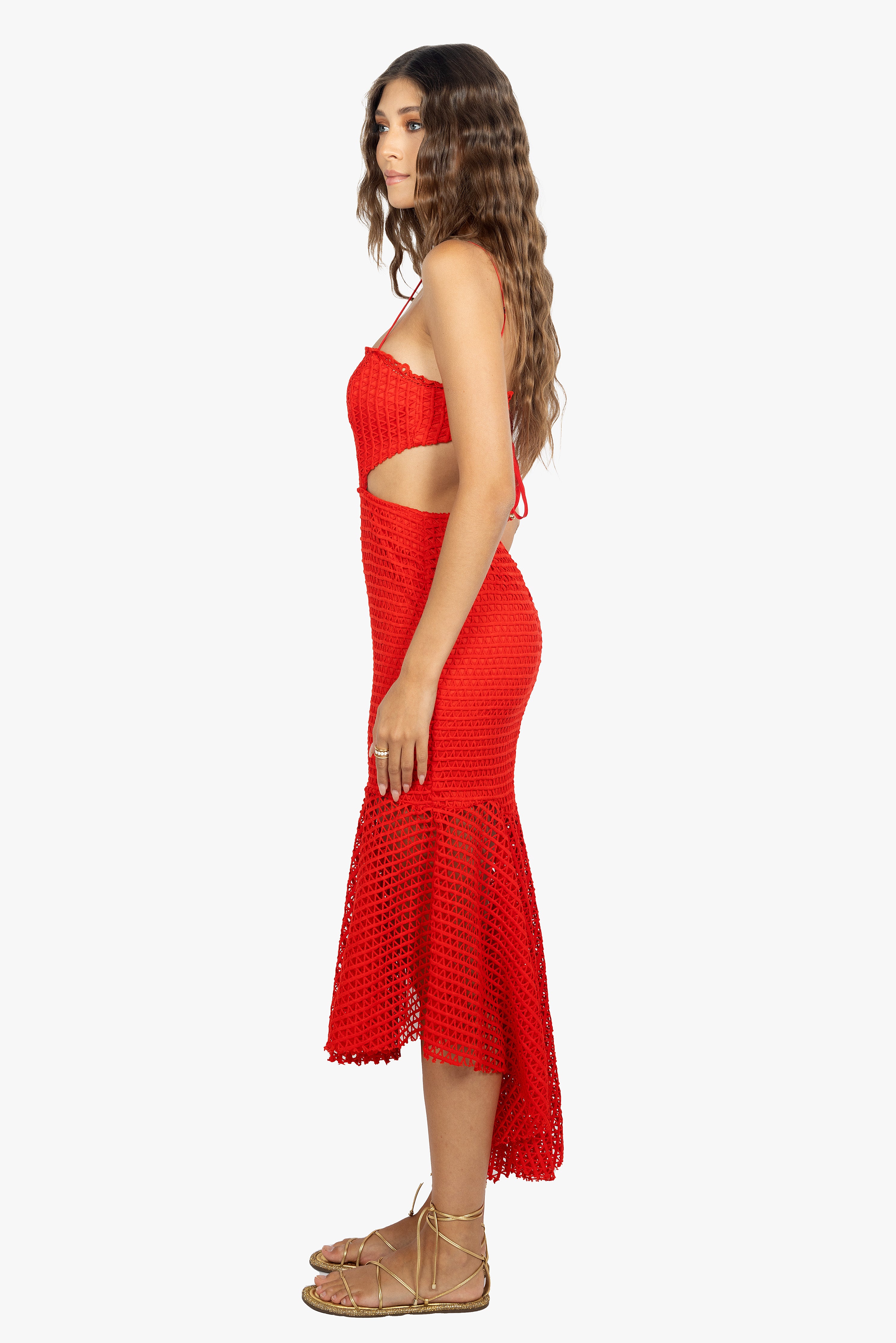 HOLLY DRESS IN RED
