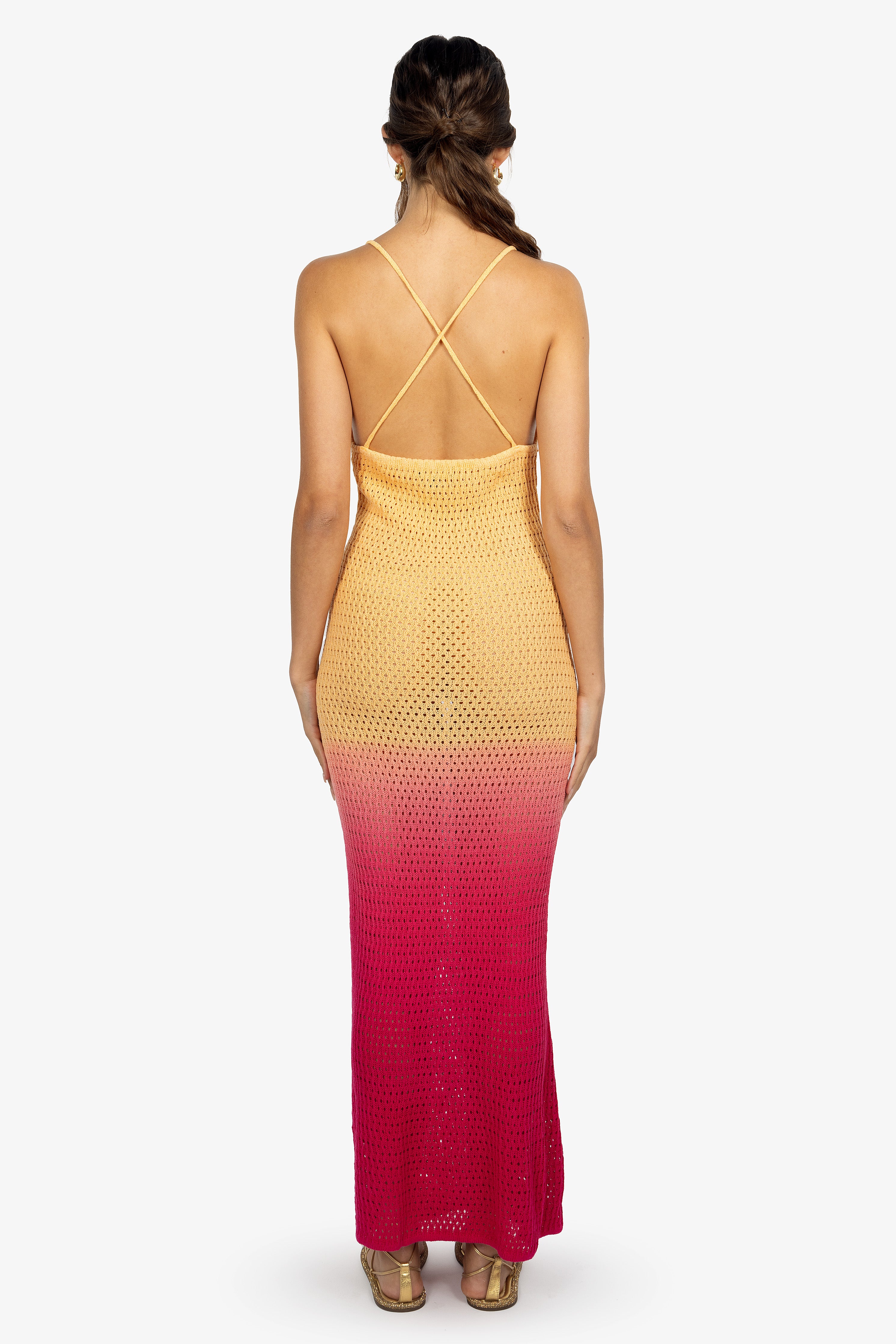 OMBRE DYED CROCHET MAXI