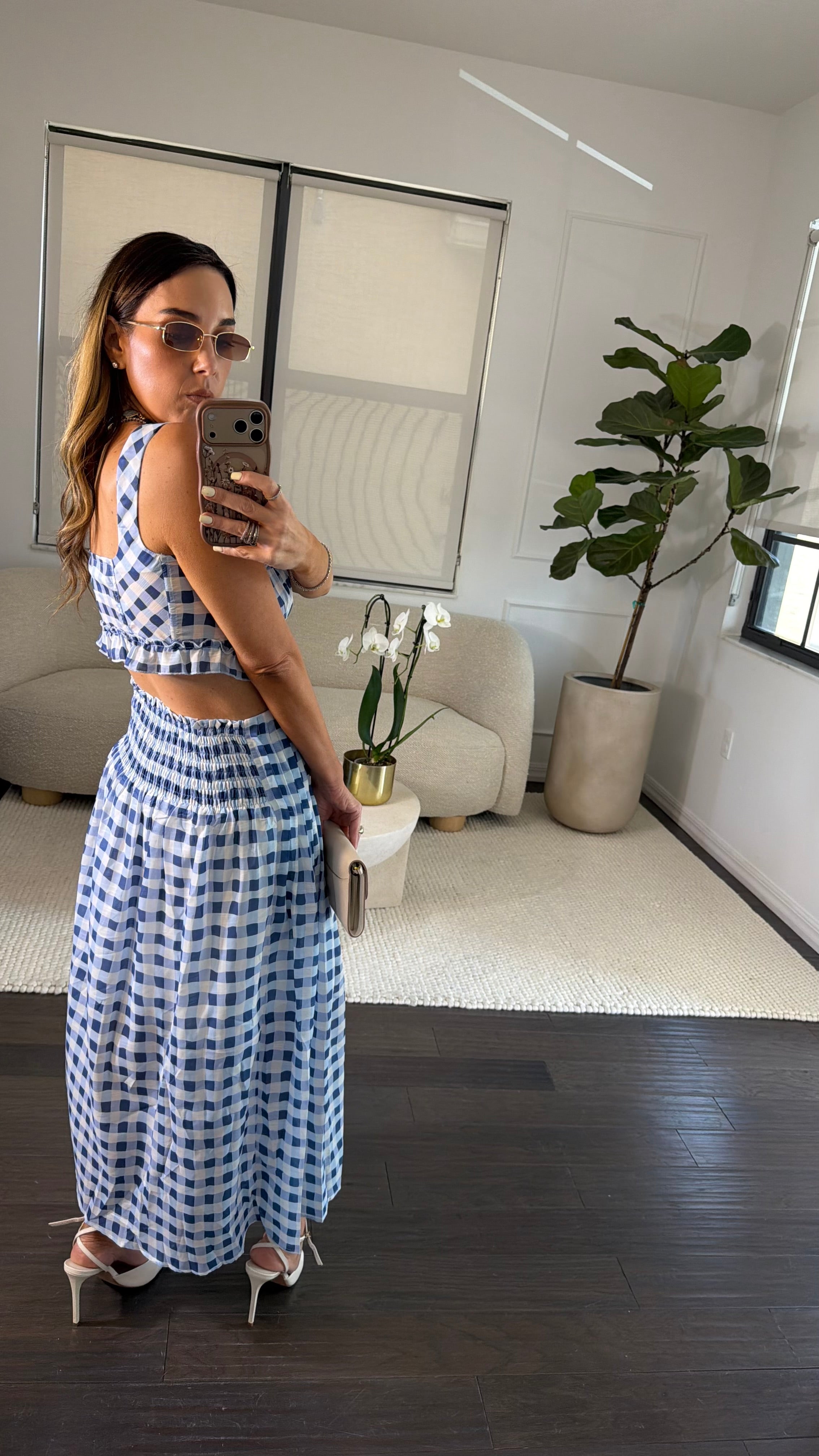 Bluebell Gingham Set