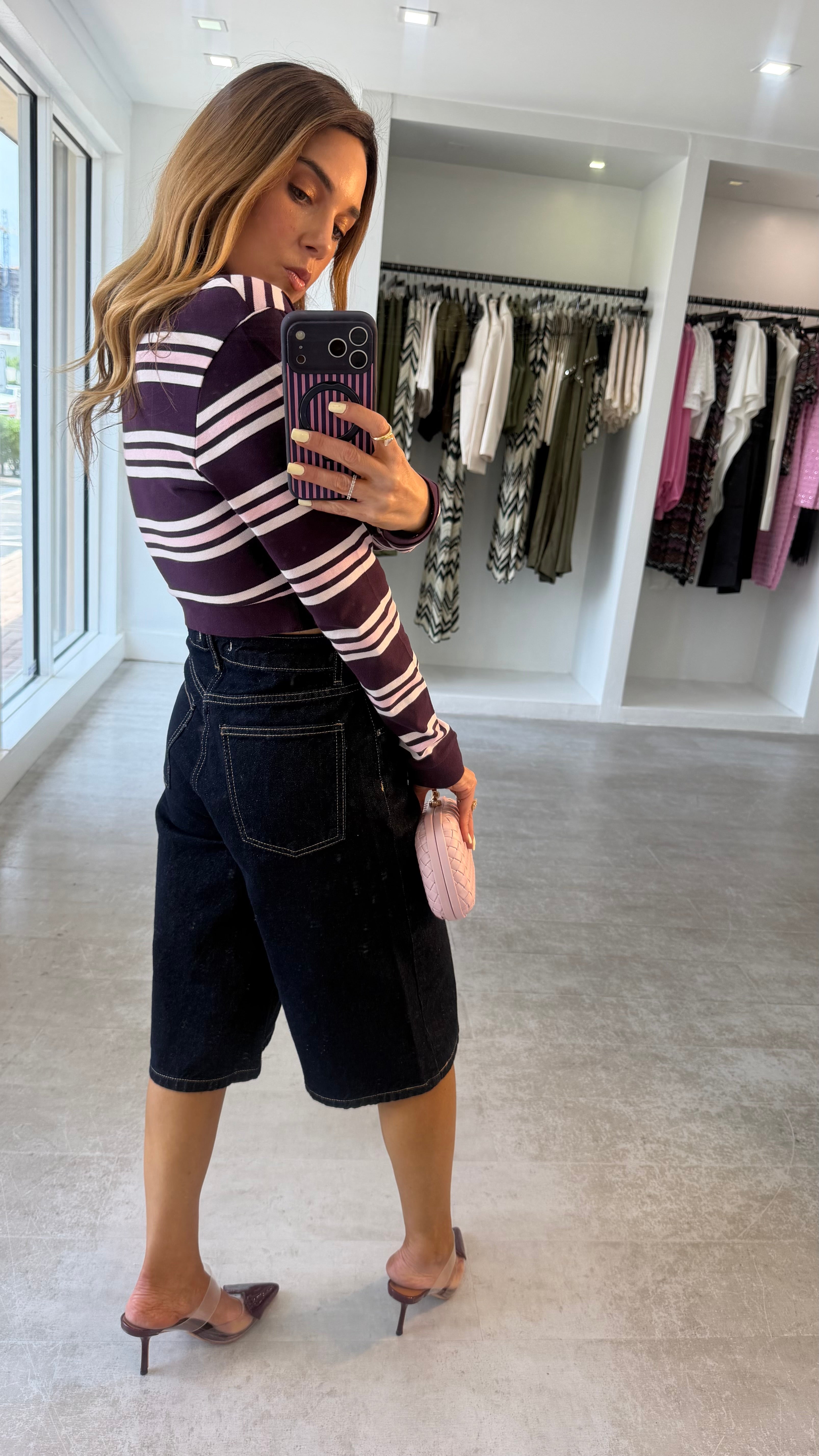 BERRY STRIPE POLO
