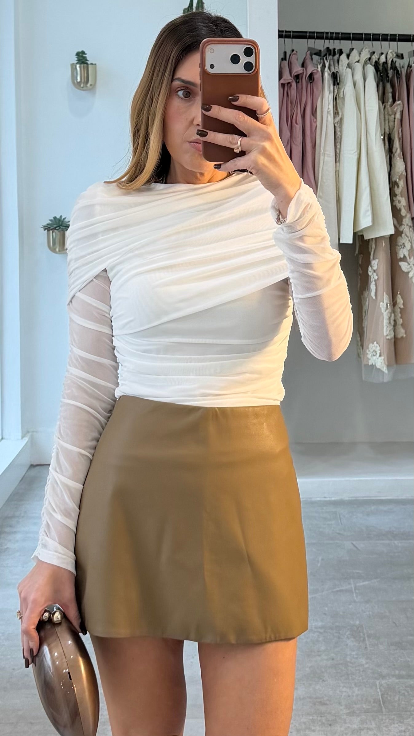 CAMO FAUX SKIRT
