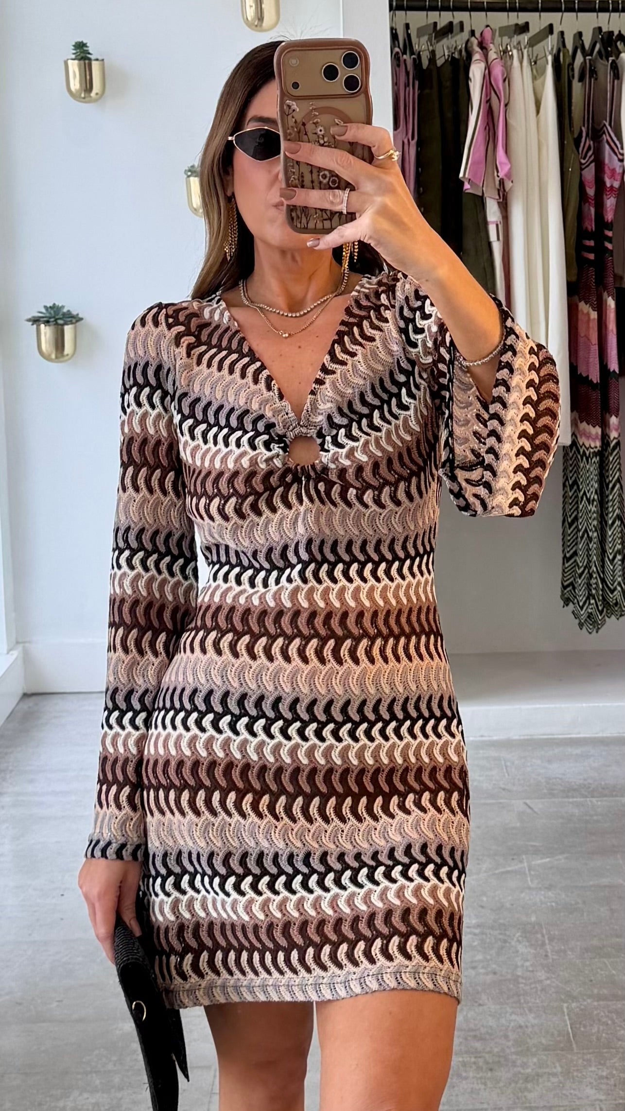 NEUTRA ZIGZAG DRESS