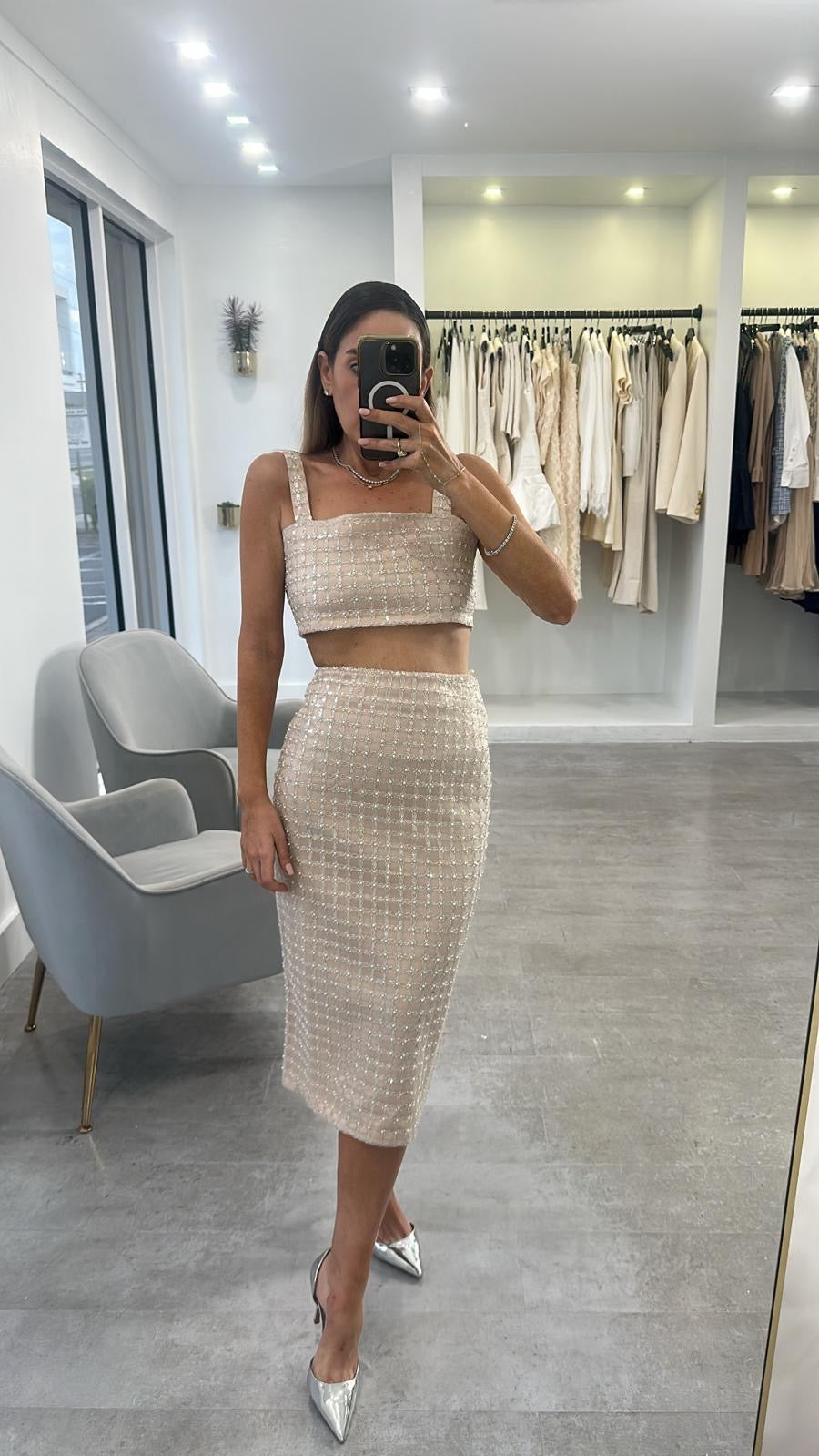 SHINE MIDI SKIRT SET