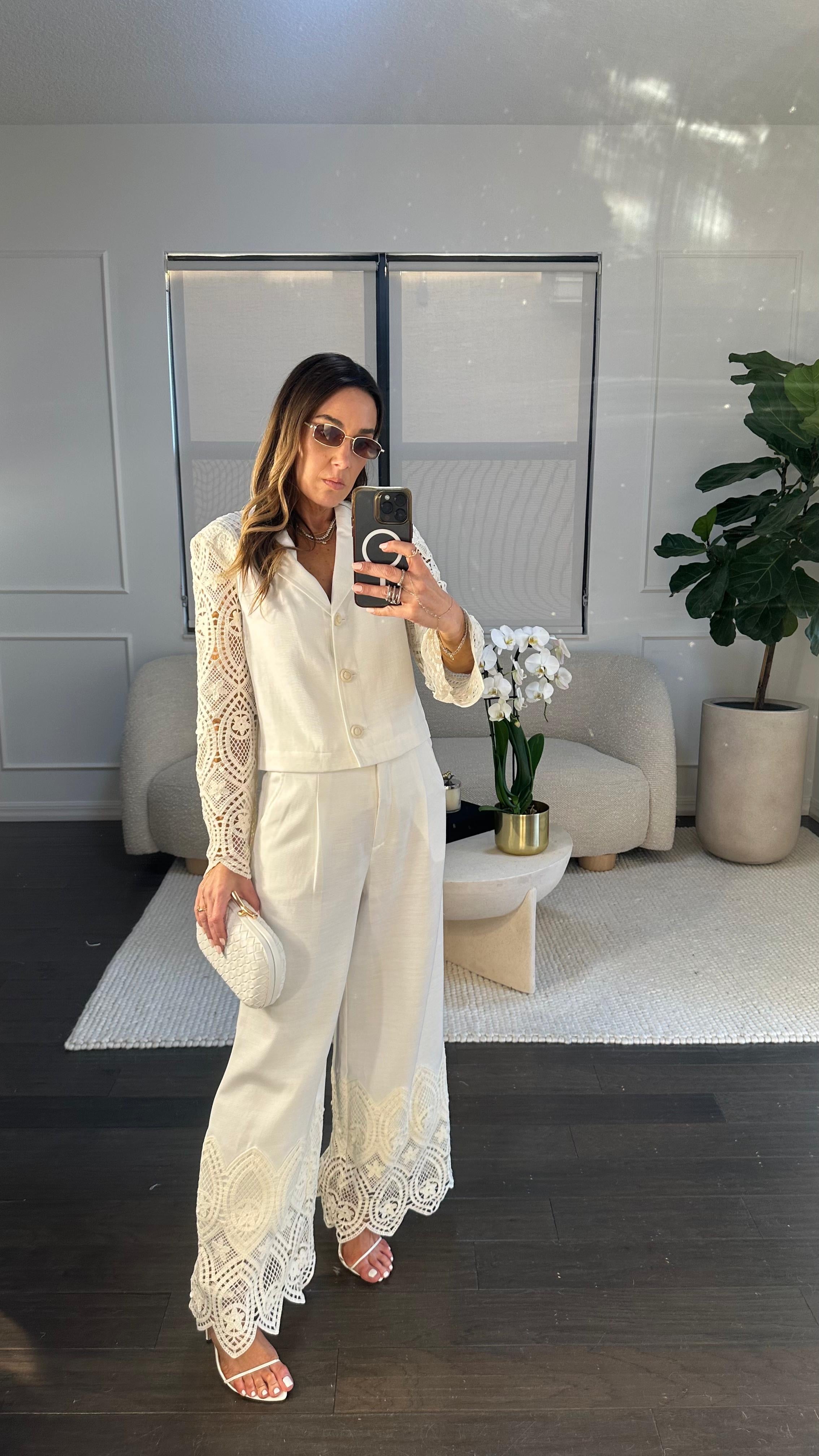 IVORY LUX BLAZER SET