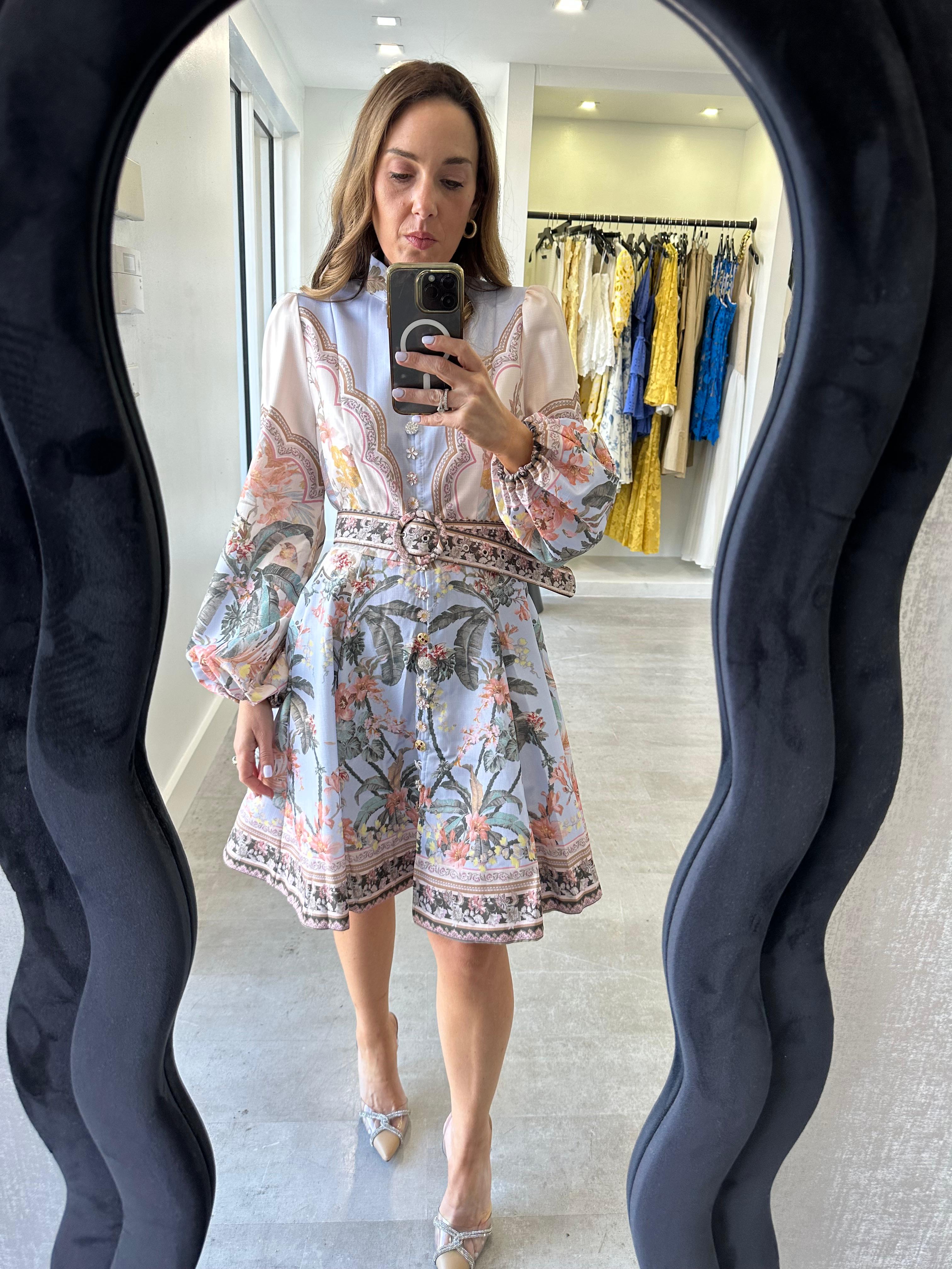 BLUE BOTANICA DRESS