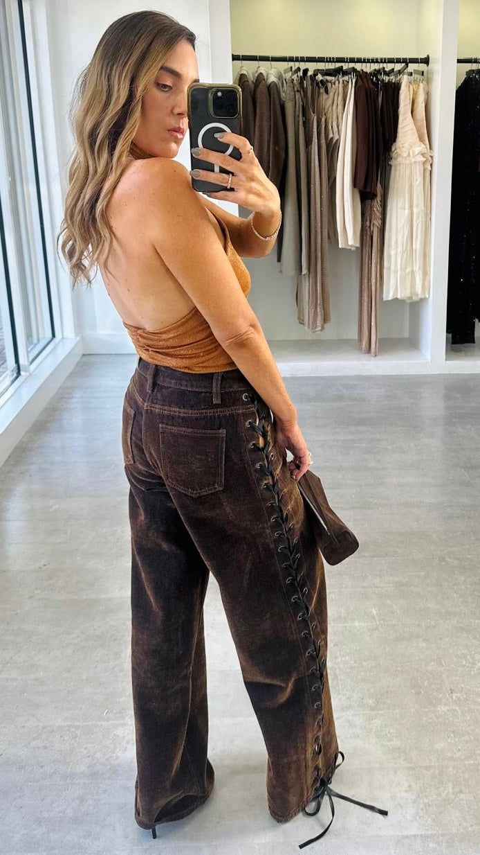 Brown Sugar Lace Flares