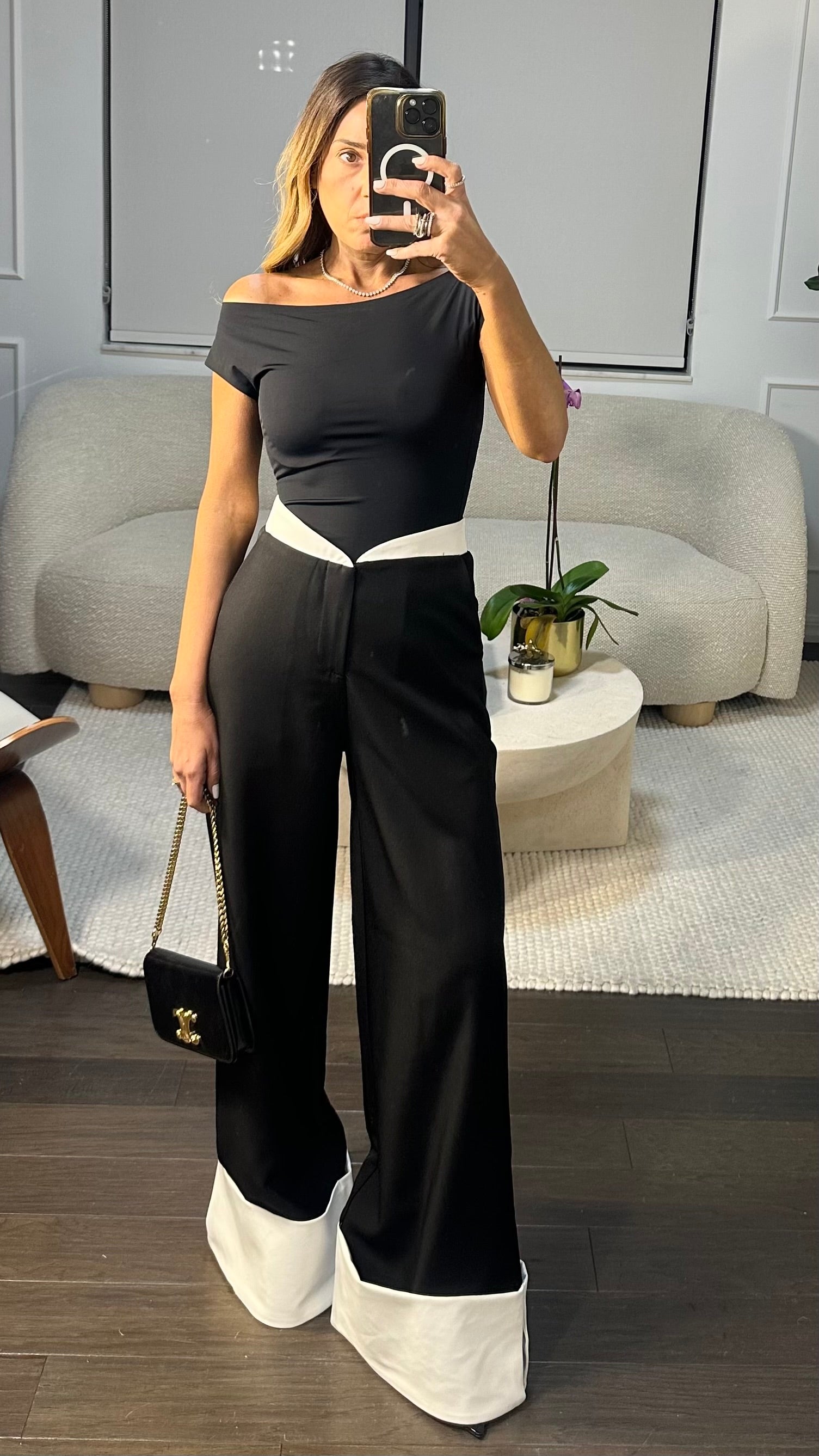 OFF SHOULDER BLACK TOP