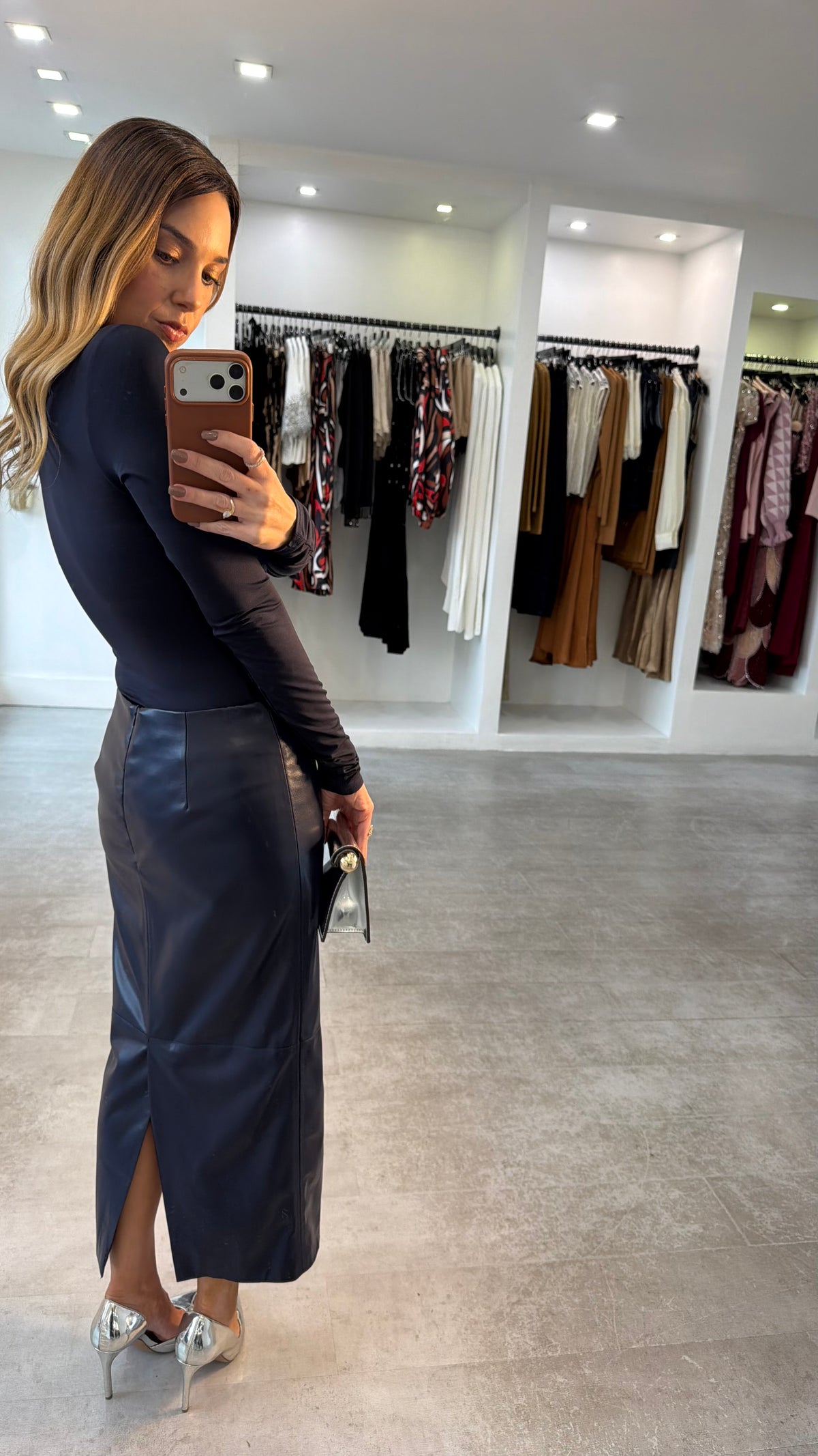 MIDNIGHT MIDI SKIRT