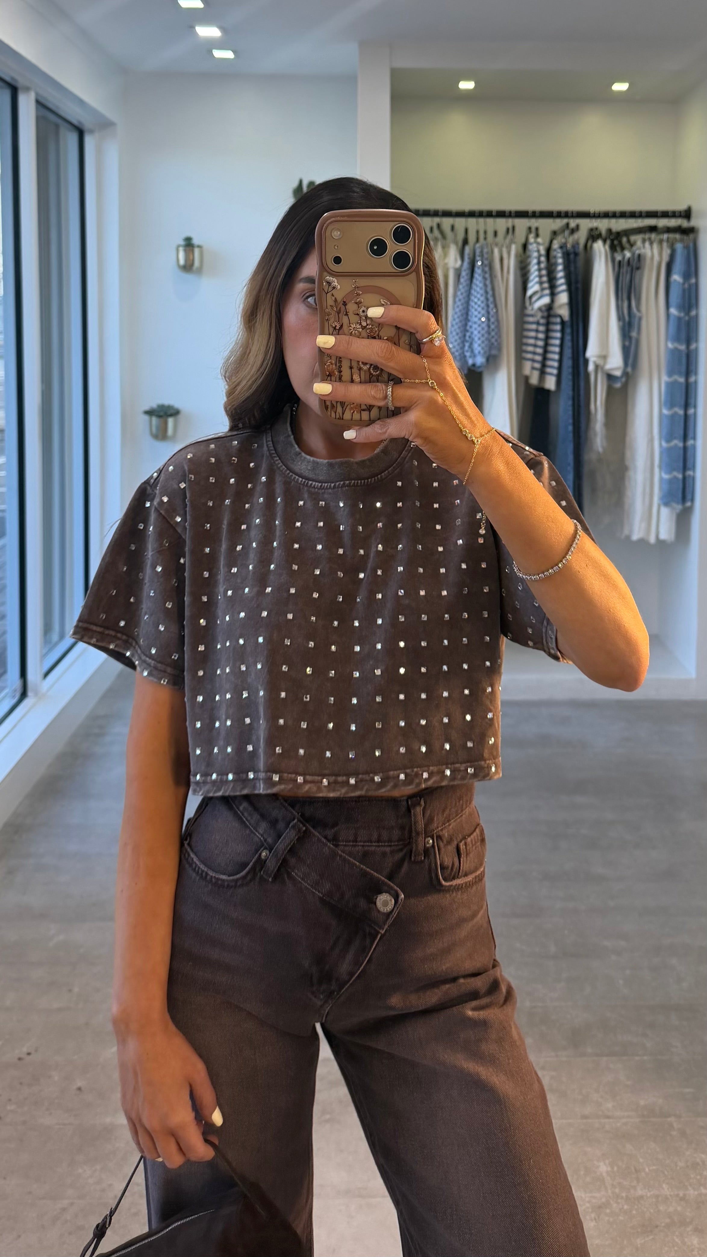 BROWN CROSSOVER JEANS