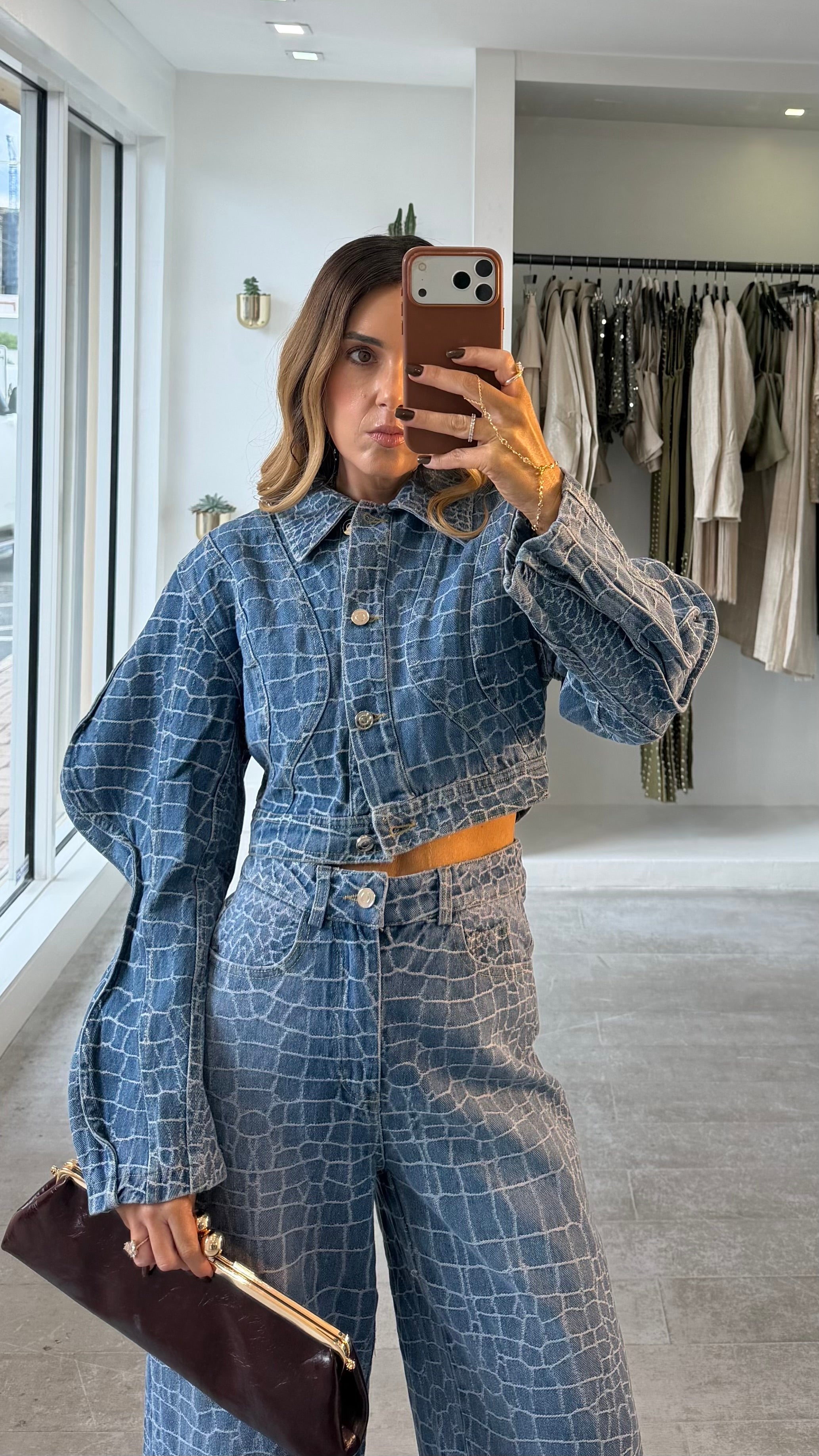RAW EDGE DENIM SET