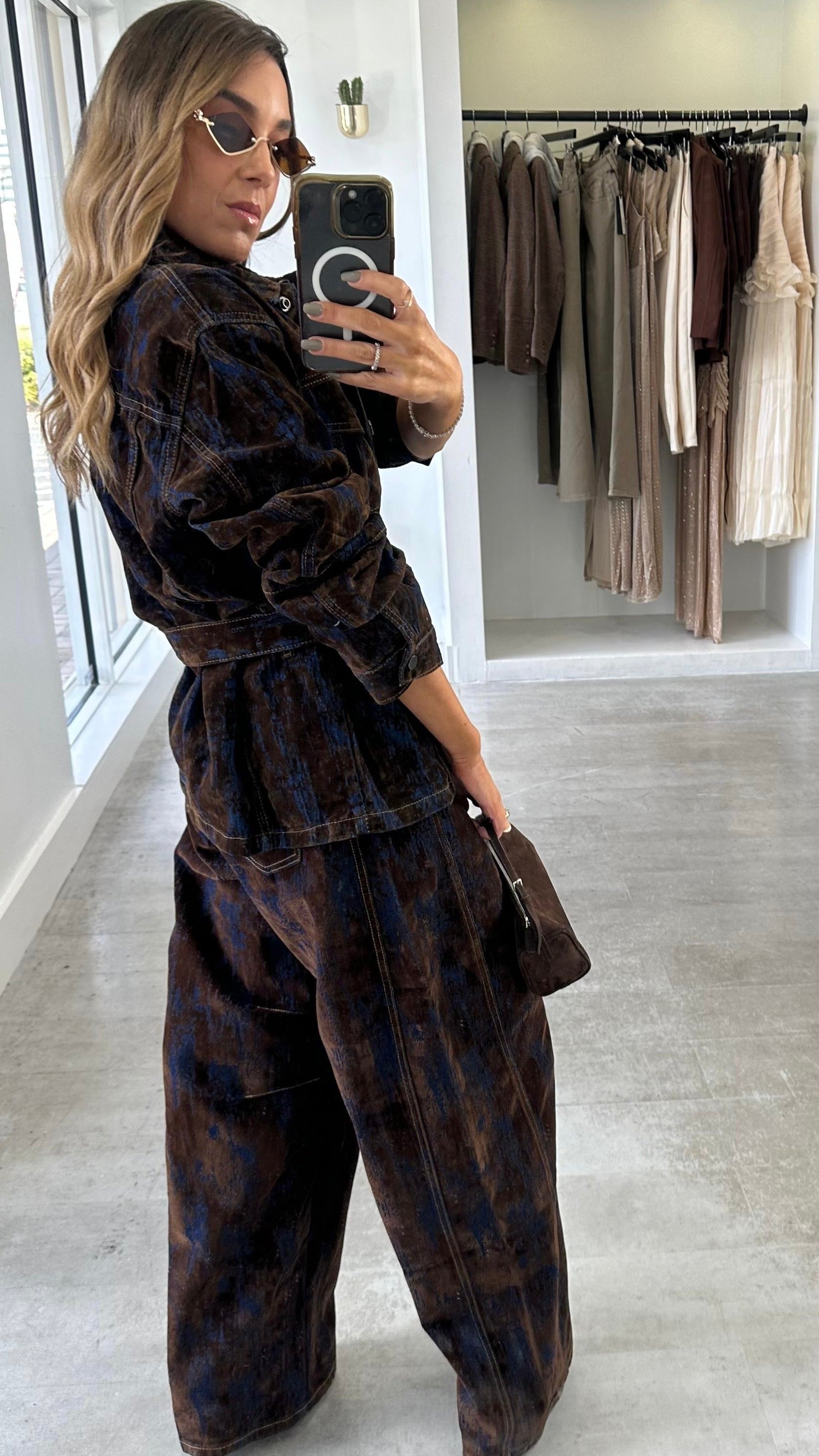 RUSH BROWN BELTED JACKET