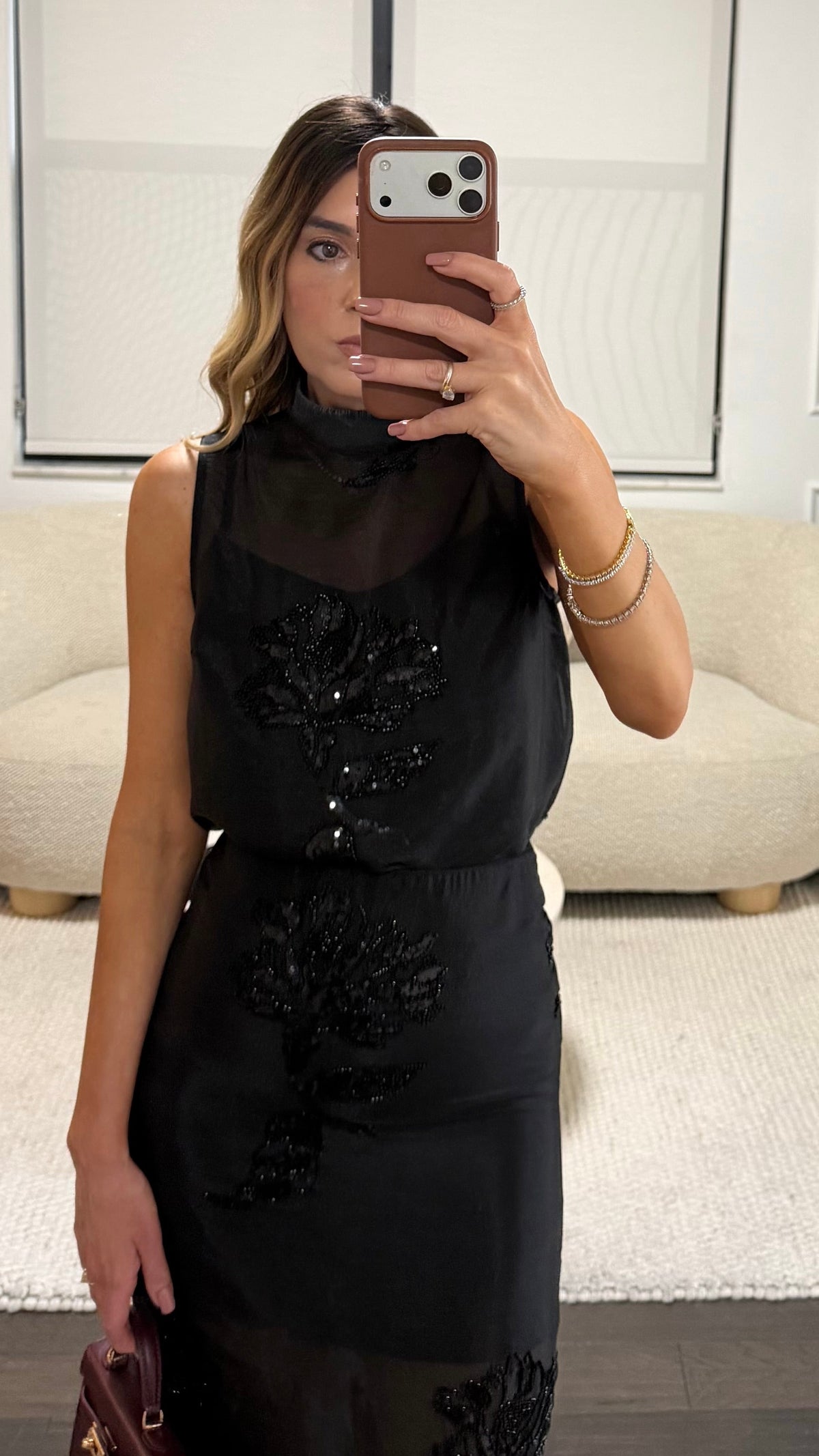 Sheer embellish set