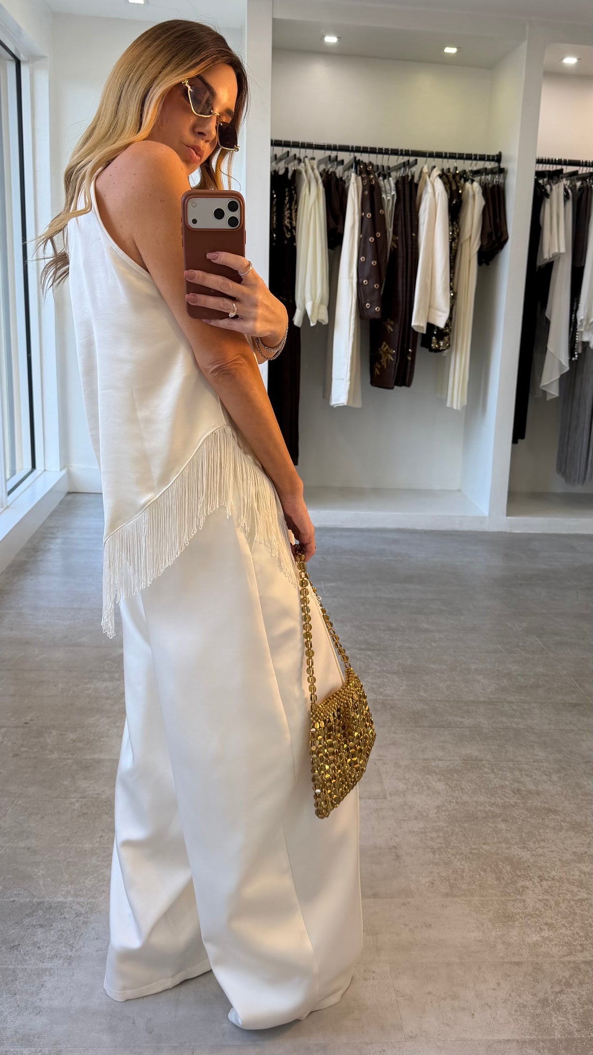 LIQUID FRINGE TOP