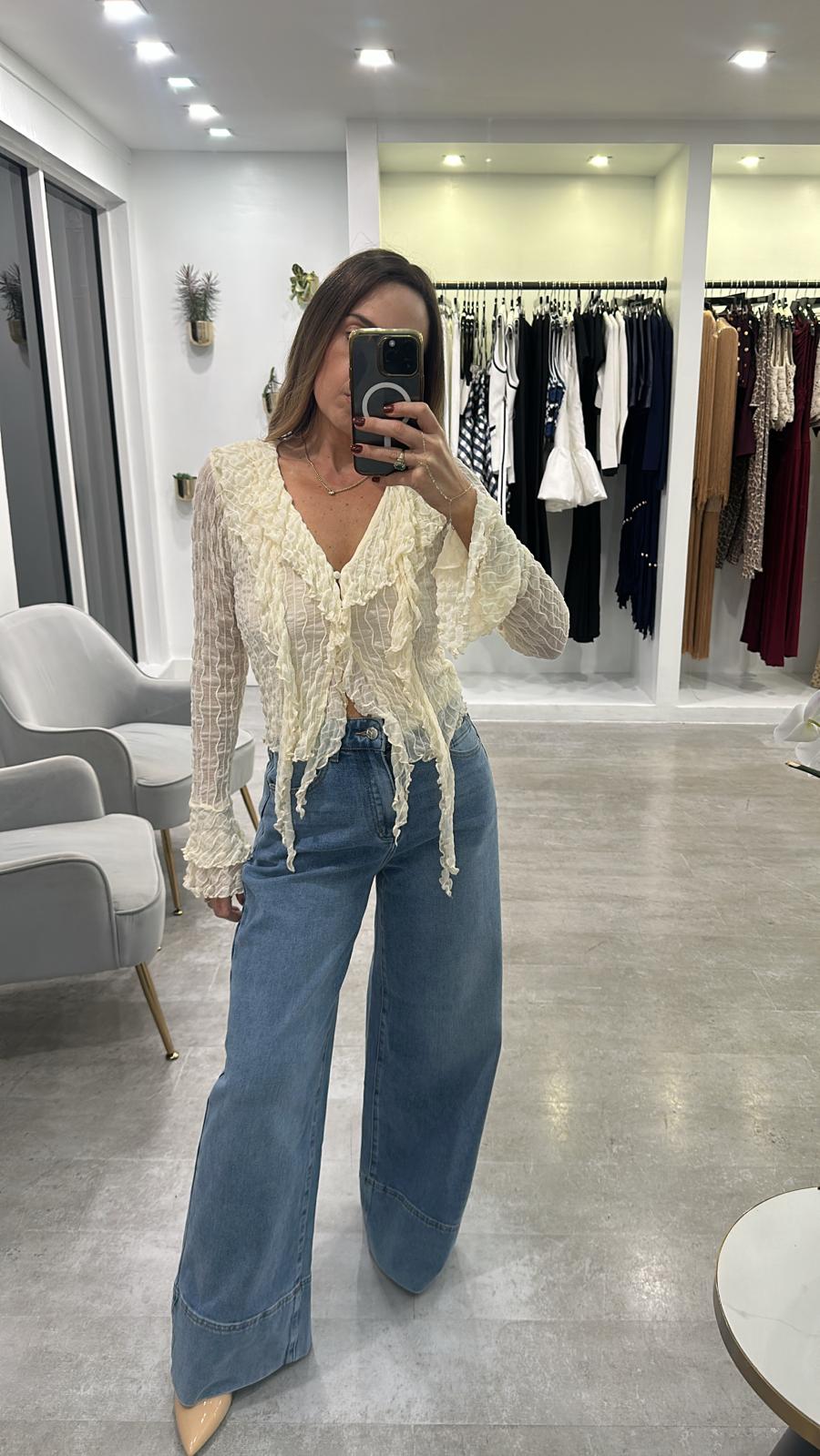 IVORY ILLUSION TOP