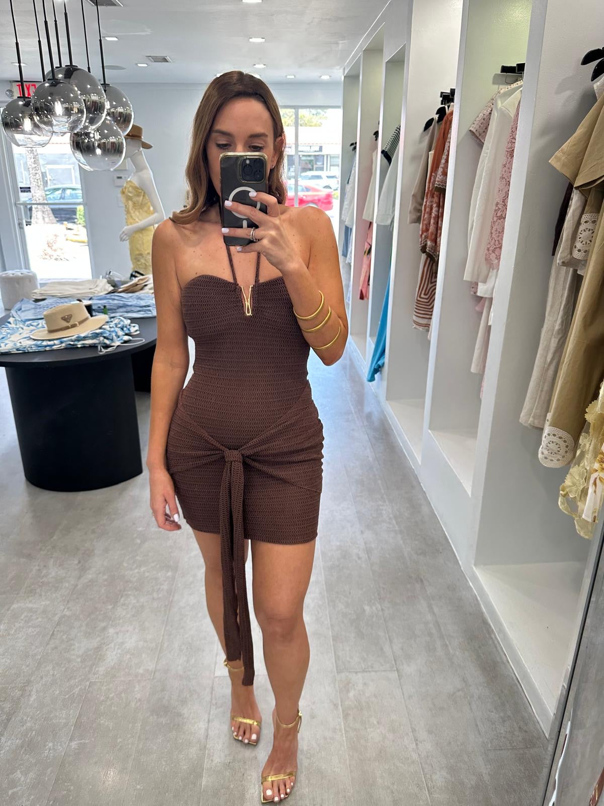 BROWN ARENA DRESS