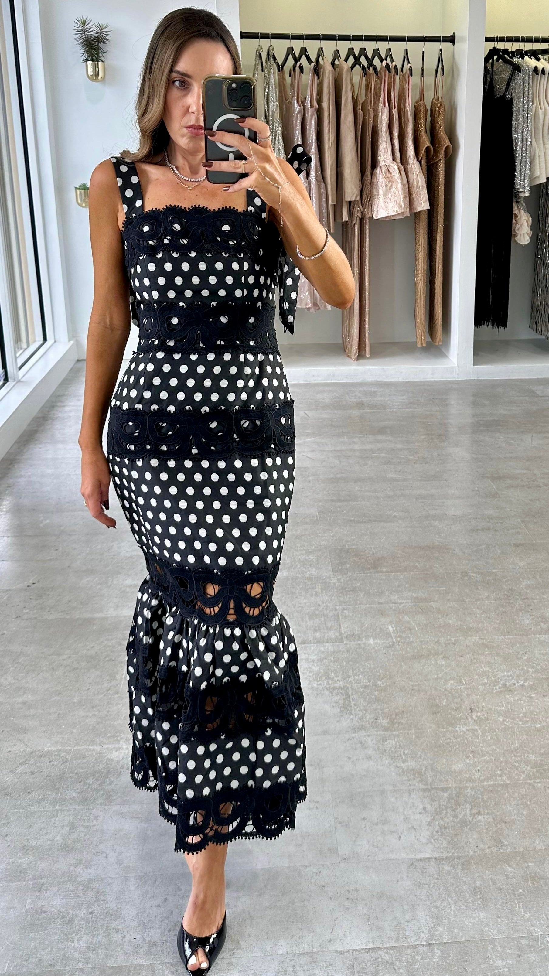DOLCE DOT POLKA DRESS