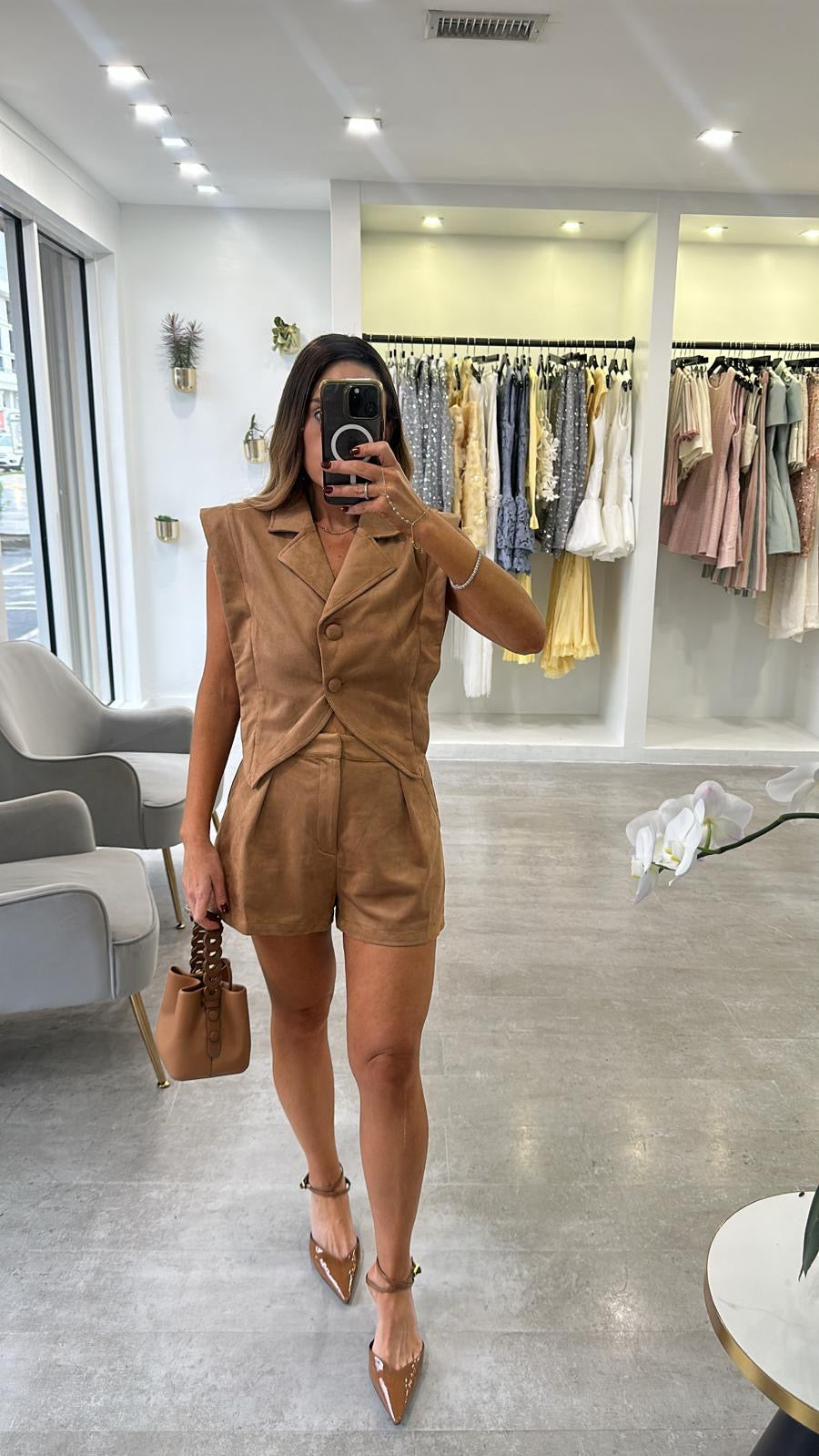 CAMEL EDGE SHORT SET