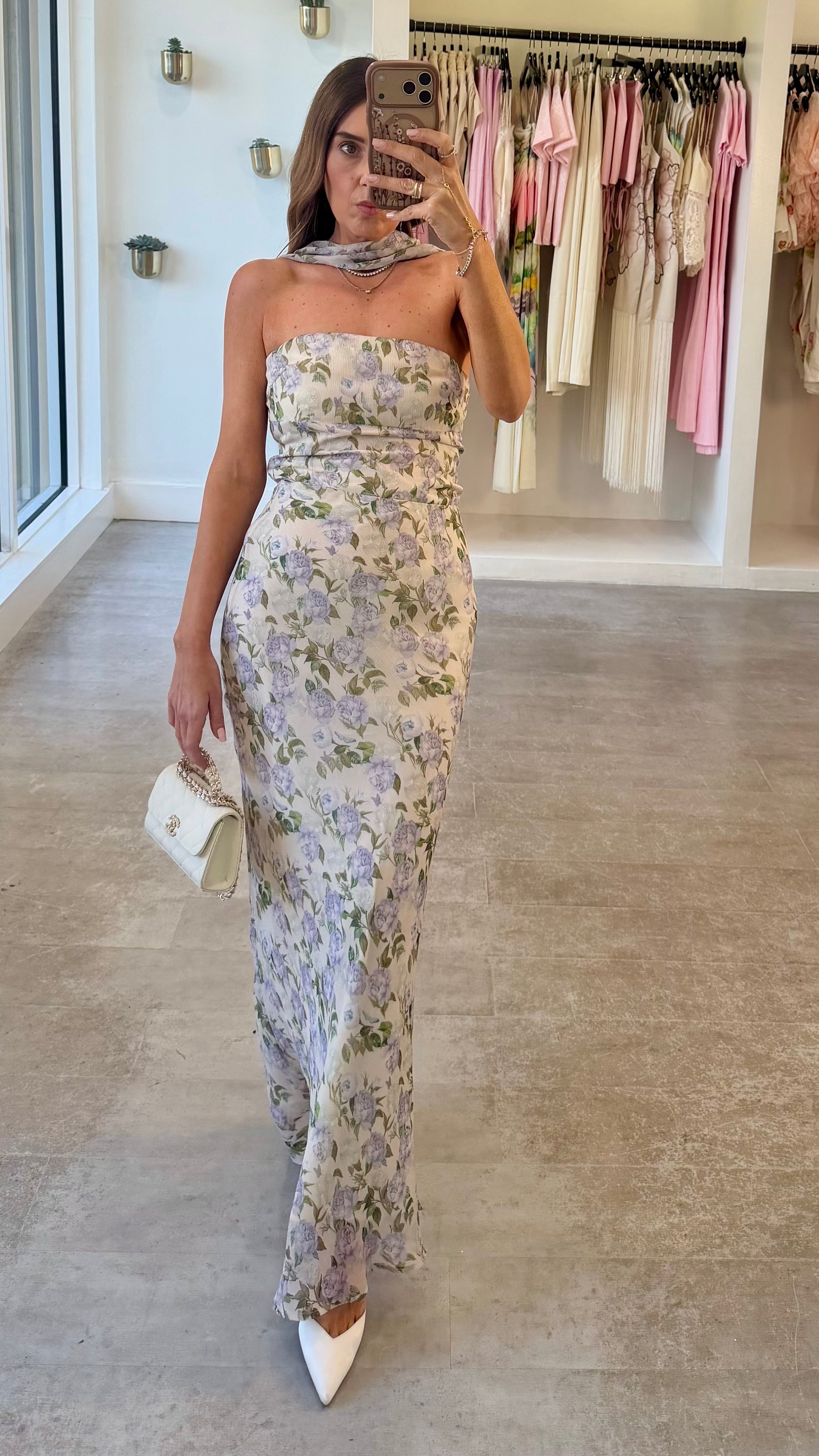 PURPLE FLORA MAXI SET