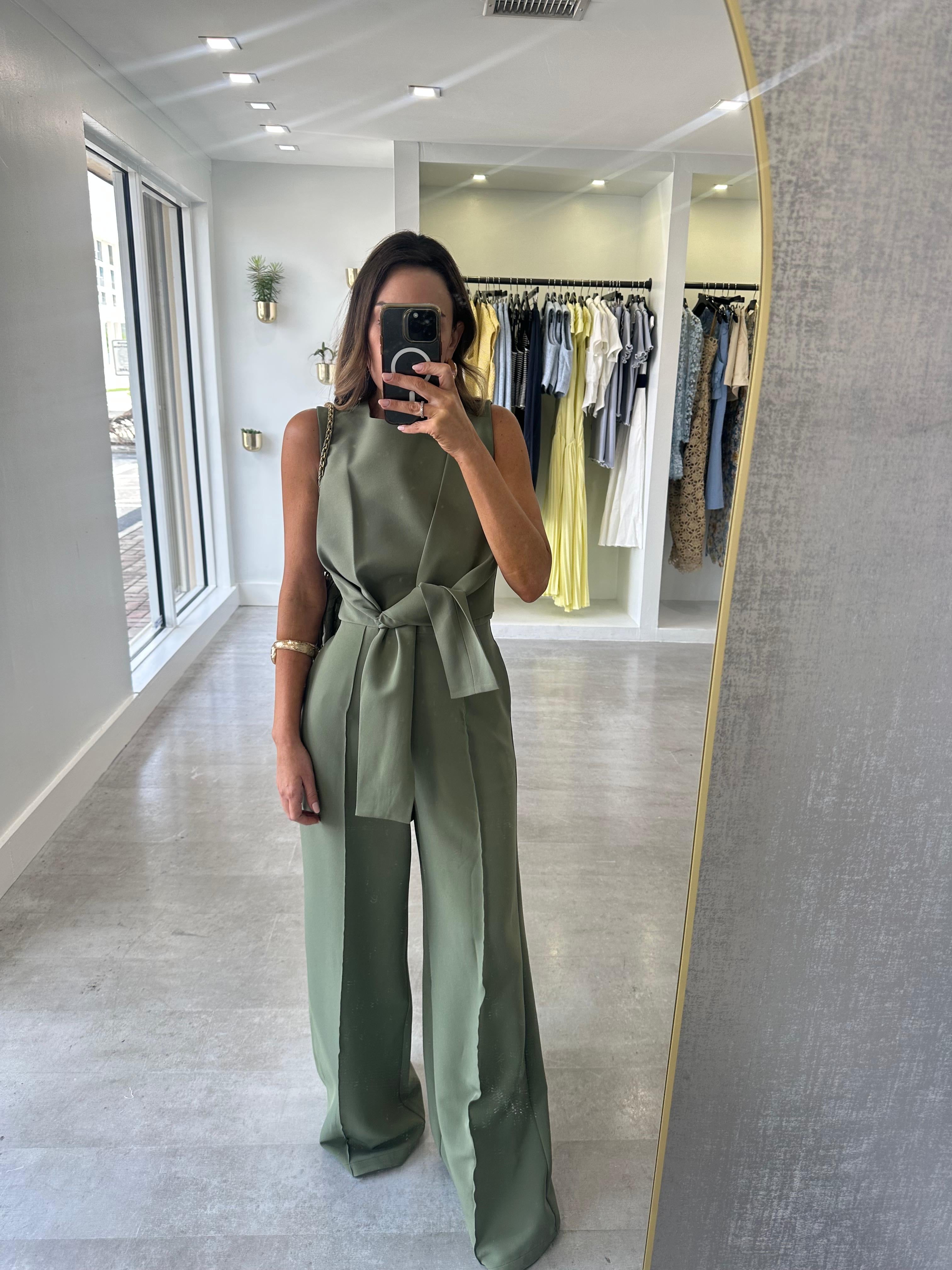 OLIVE LUXE JUMPSUIT