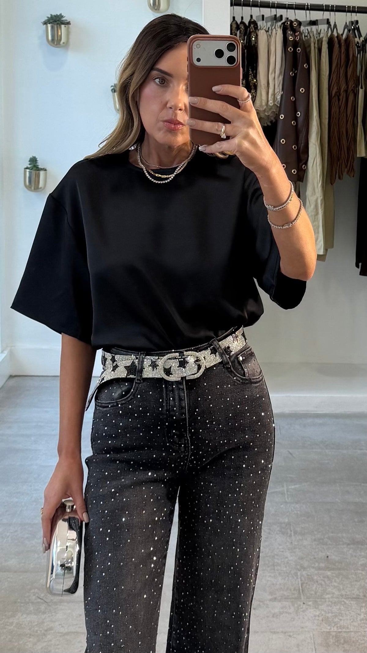 BLACK SCULPT TOP
