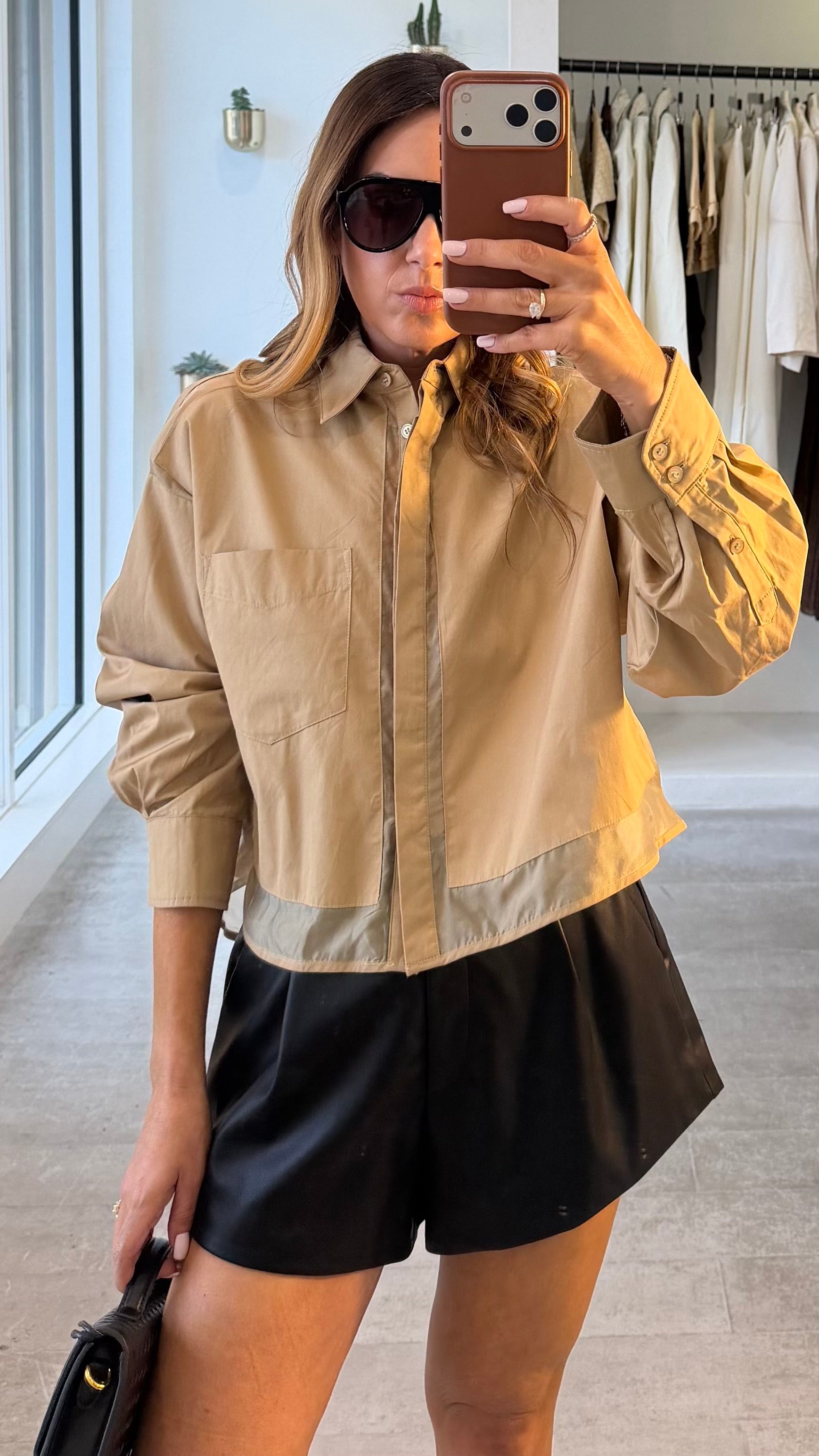 UTILITY SHEER BLOUSE