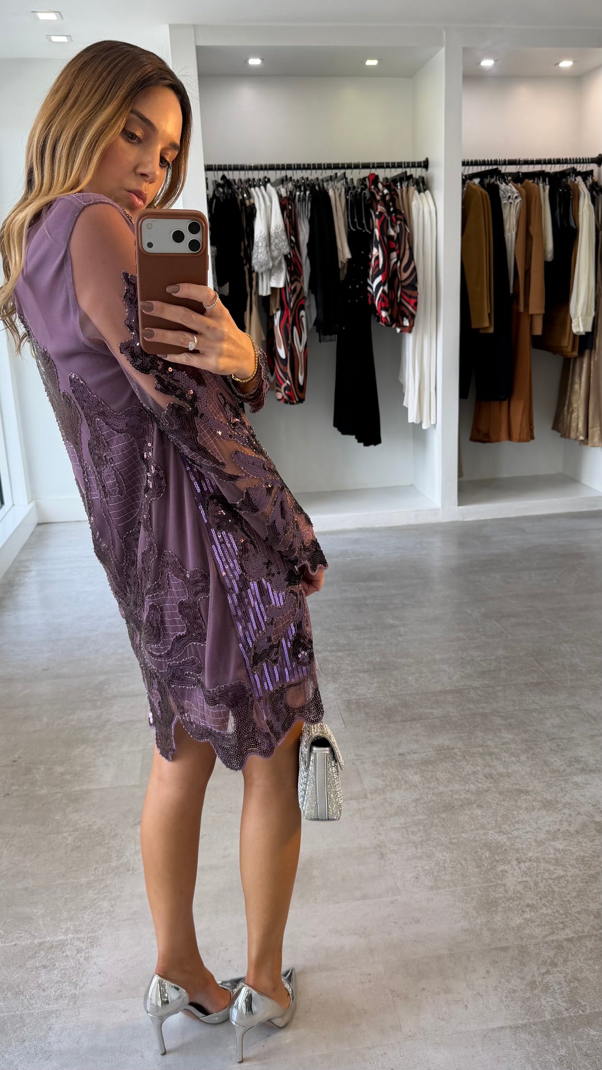 MIDNIGHT ORCHID DRESS