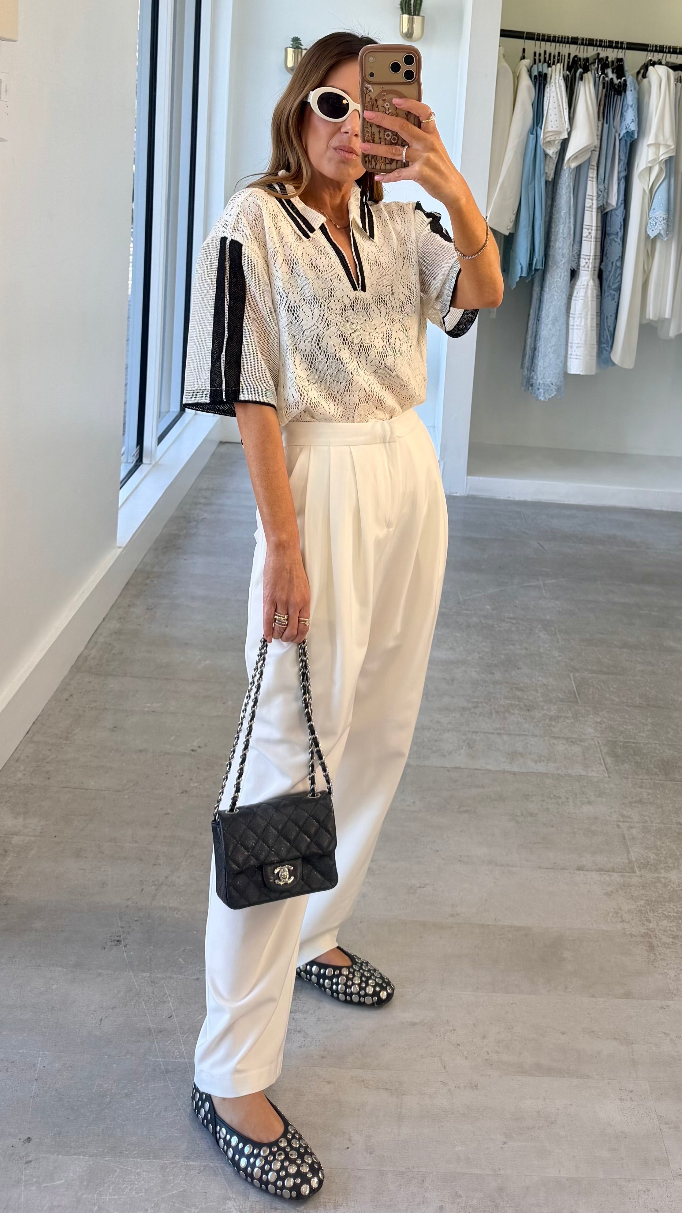 HIGH WAIST WHITE TROUSERS