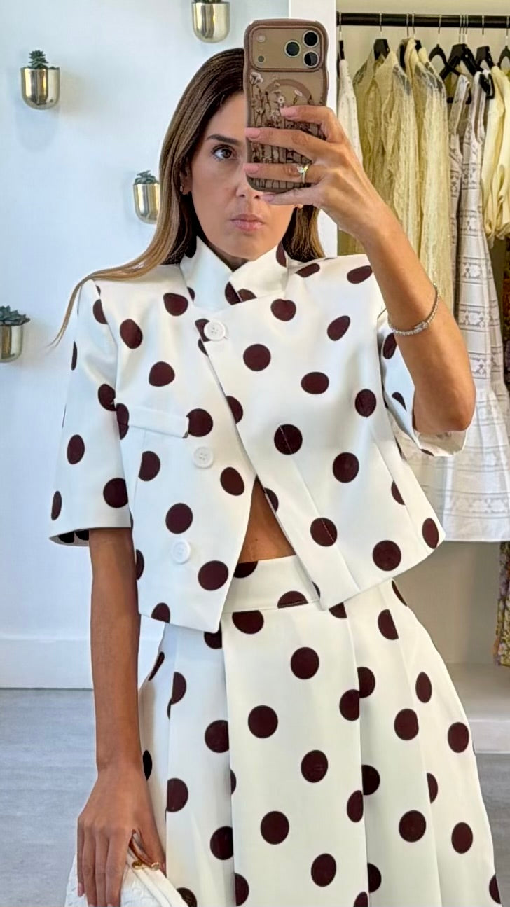 MOCHA POLKA CAPE