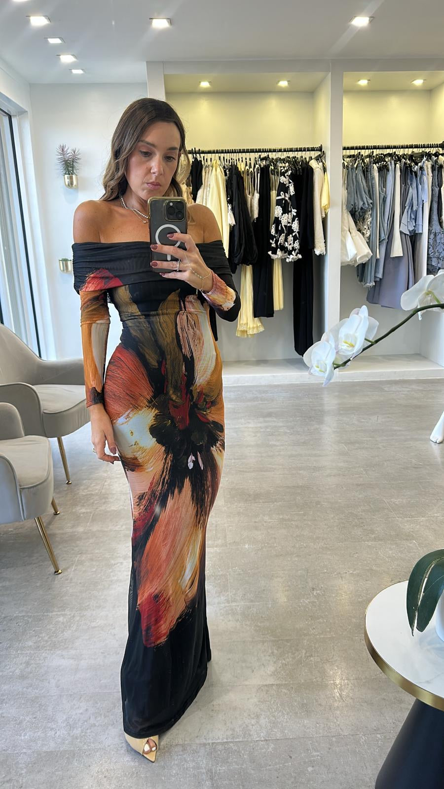 MESH FLOWER MIDI
