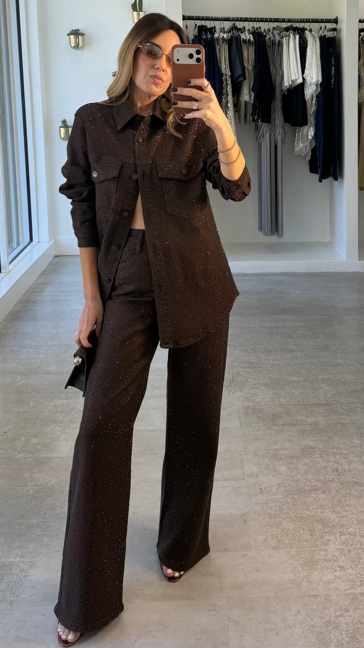 MOCHA DIAMOND DENIM