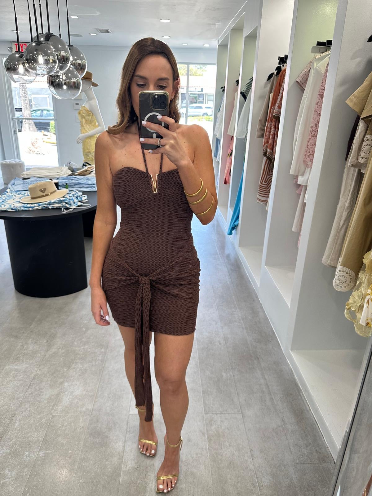 BROWN ARENA DRESS