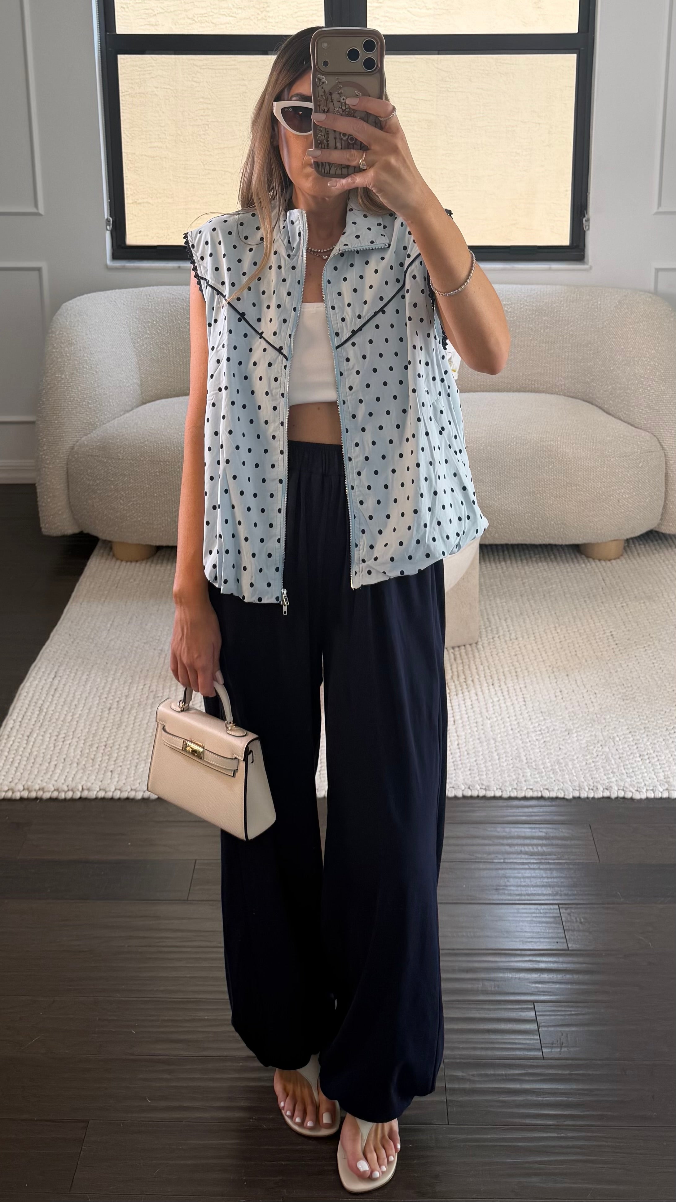 BLUE POLKA MODAL SET