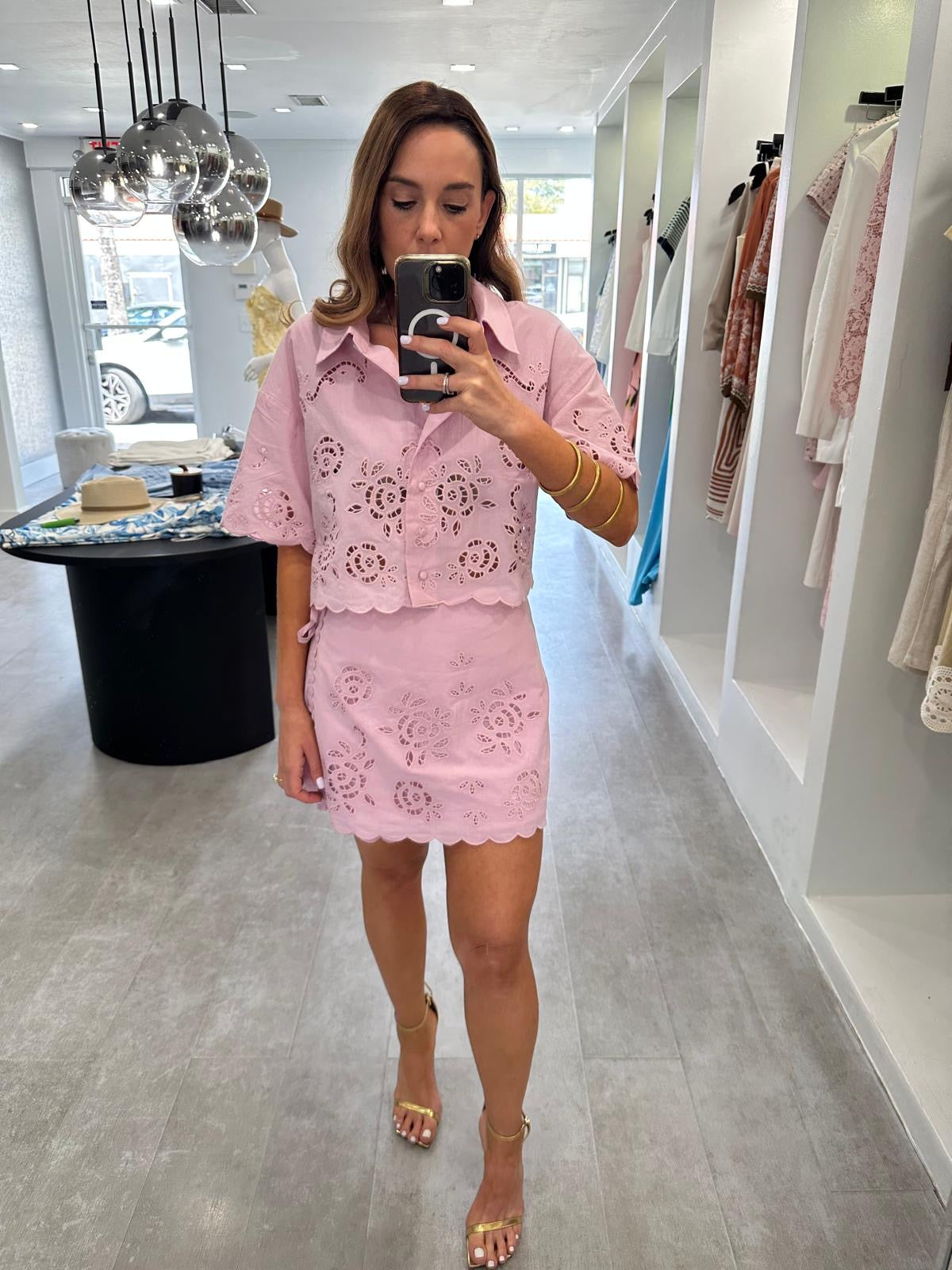 MAUVE ROSE  SET