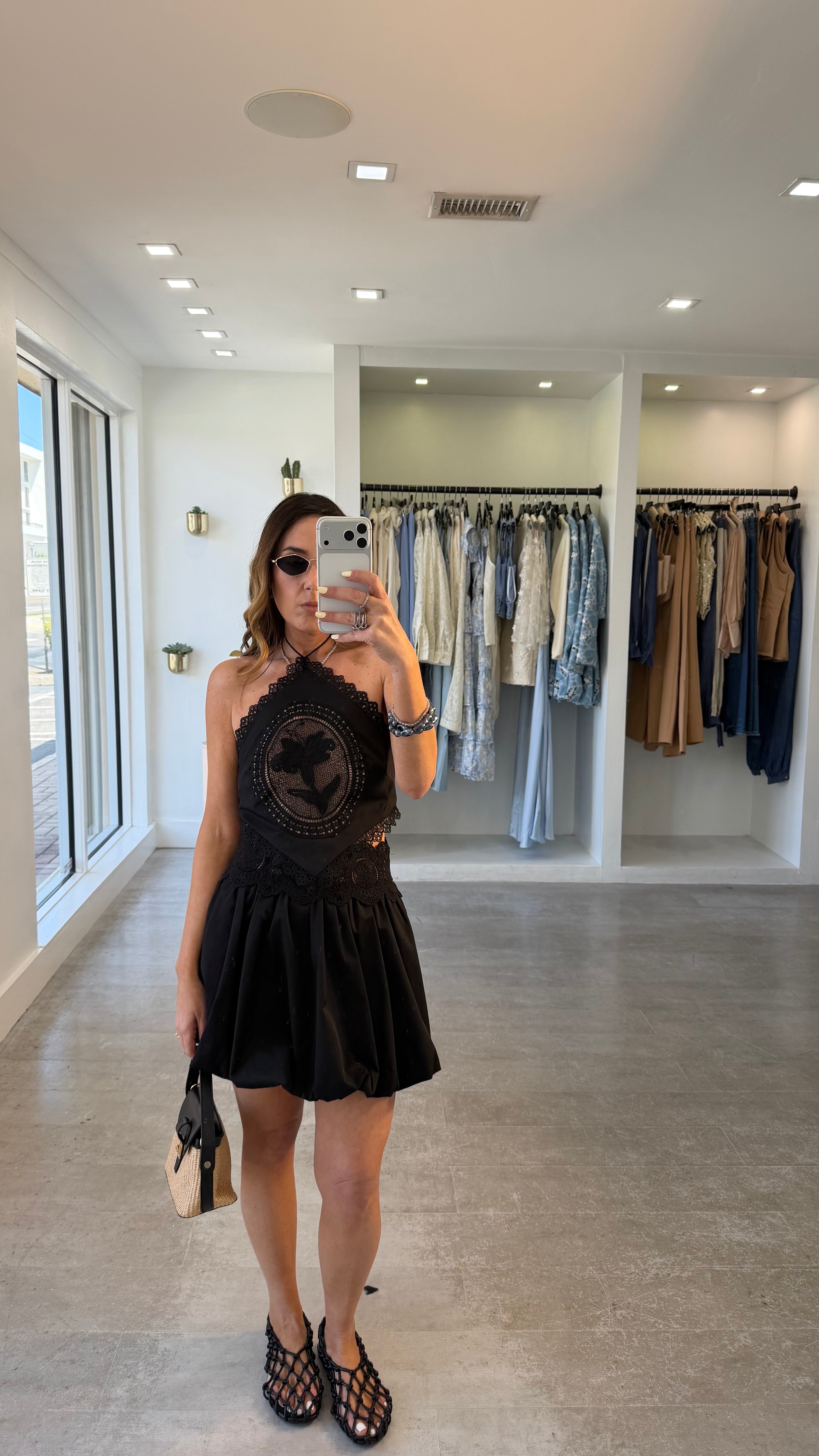 Palmera bubble skirt set