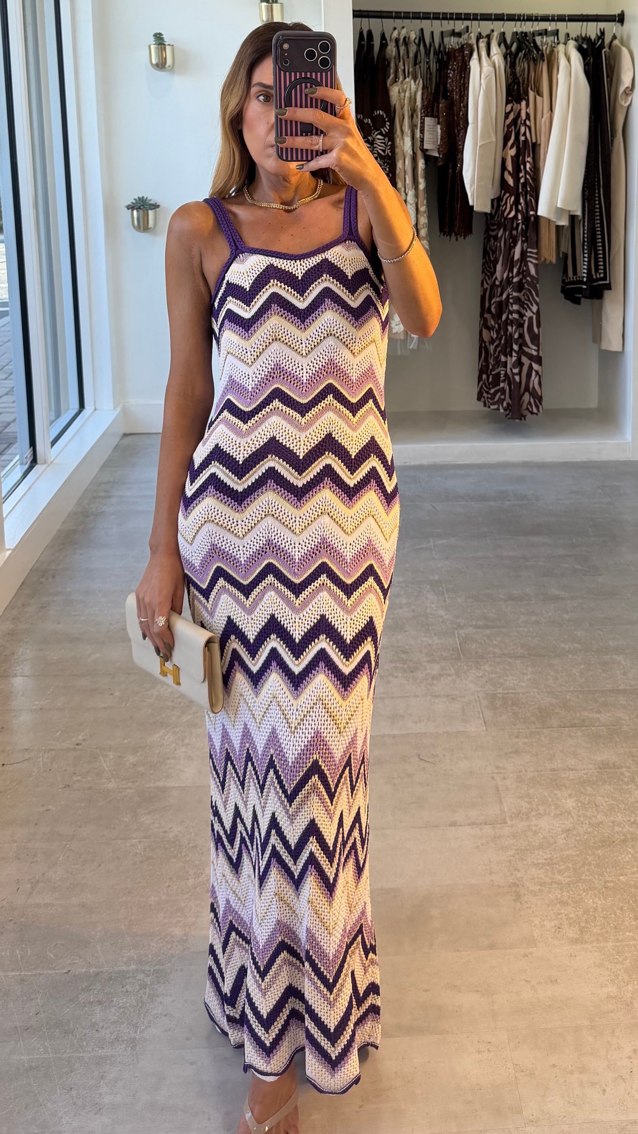 AMETHYST ZIGZAG DRESS