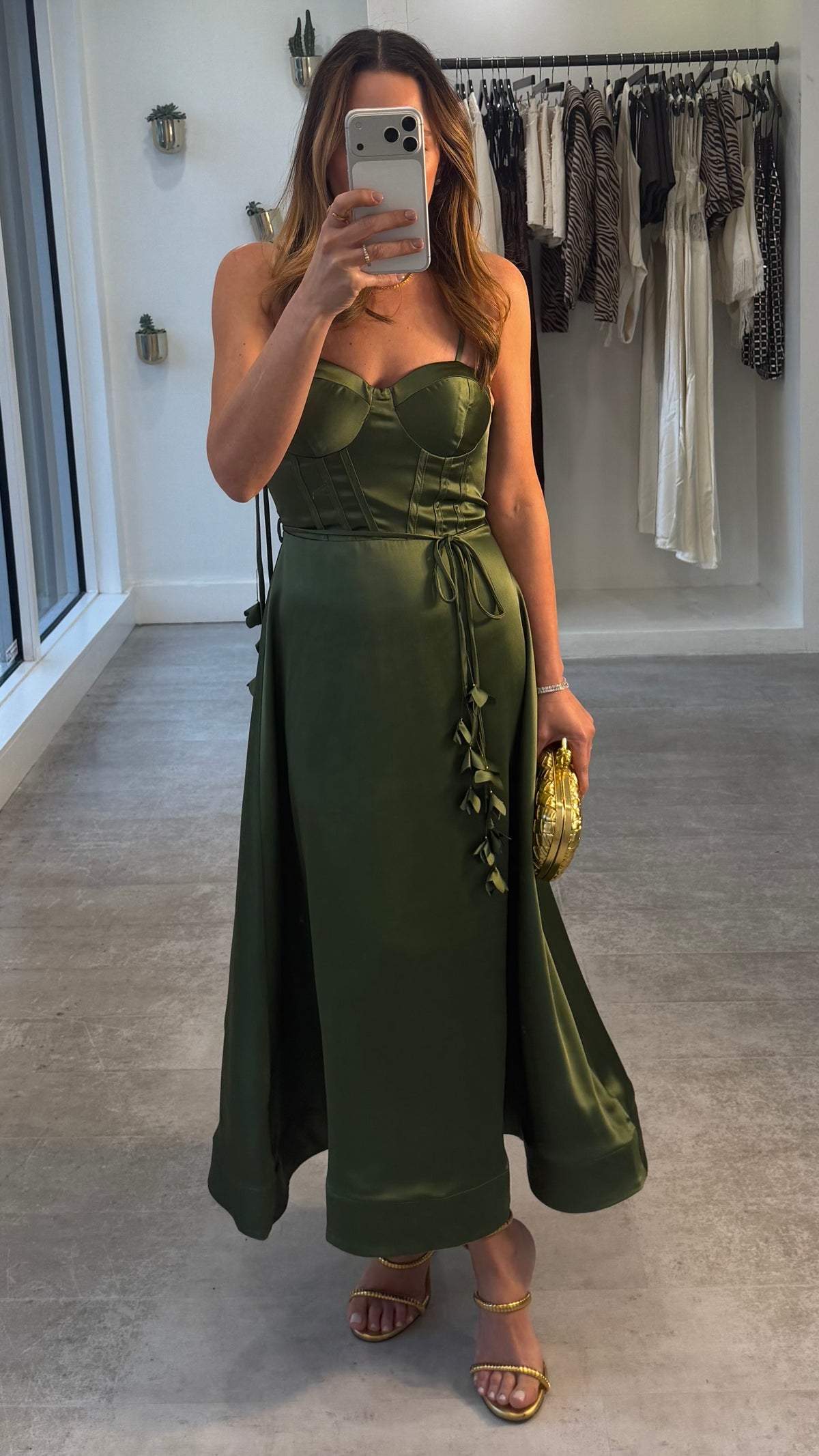 EMERALD BLOOM DRESS